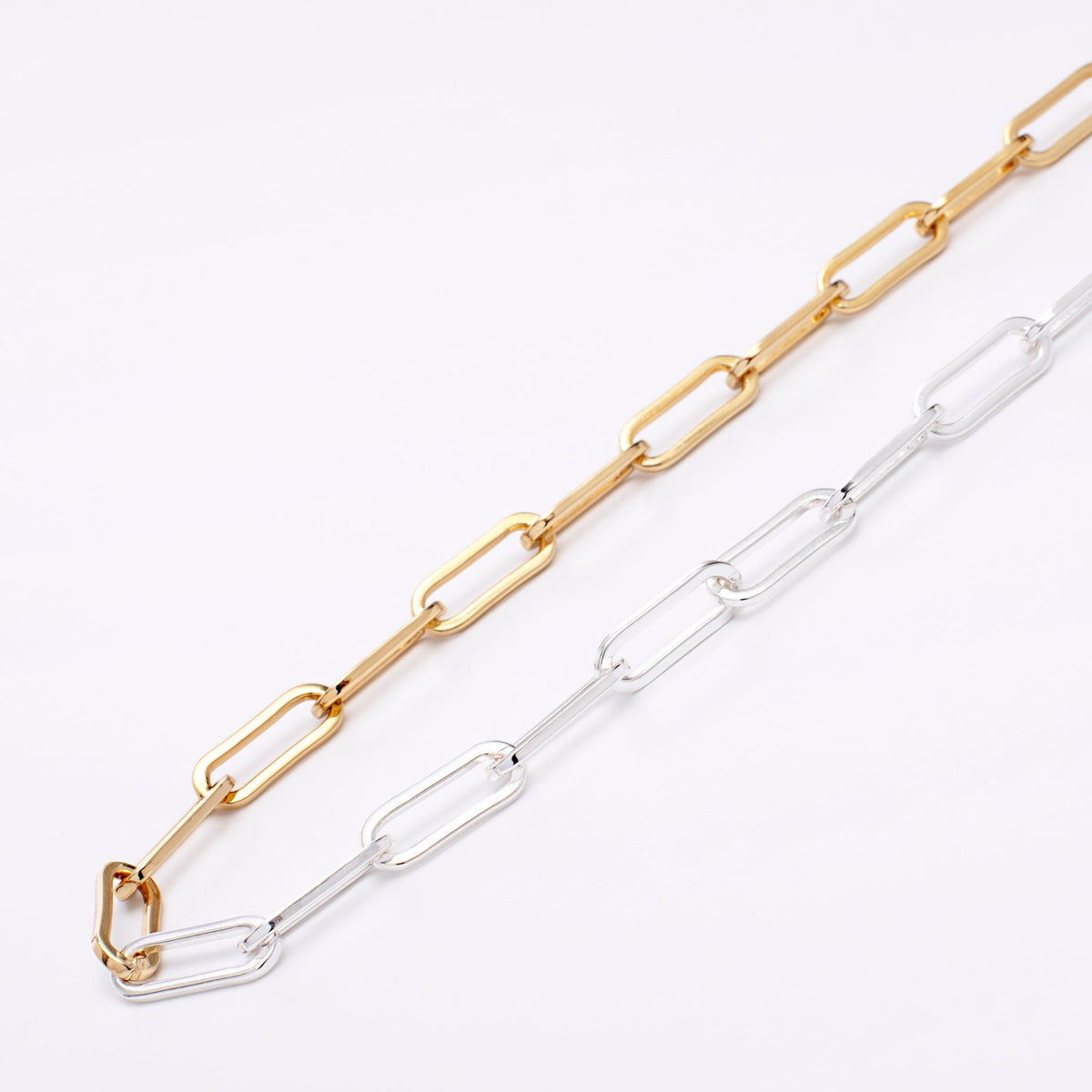 Duality Paperclip Chain Necklace