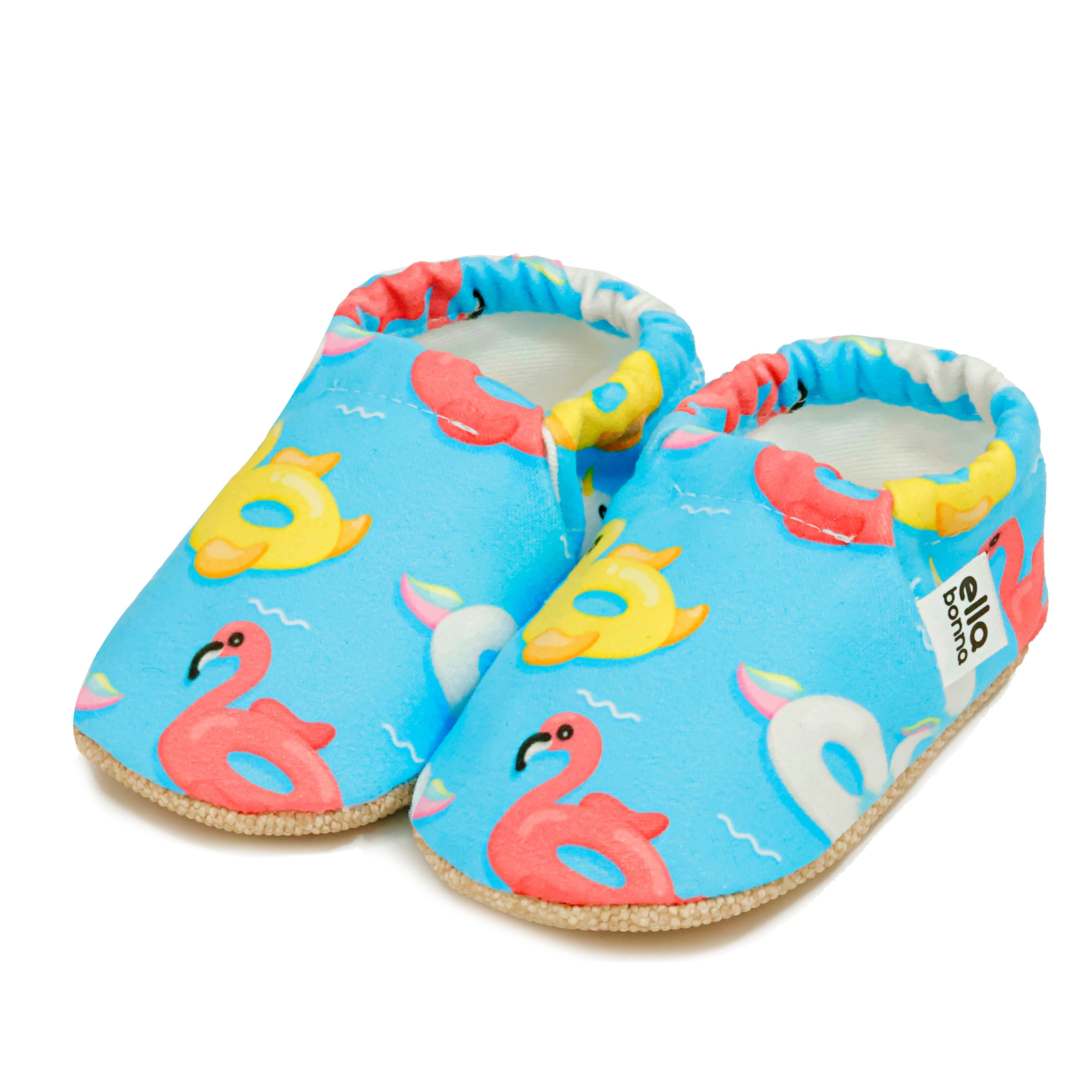 Ella Bonna Non-slip Sole Duck Patterned Baby Booties, Home Boot Slippers Nursery Shoes