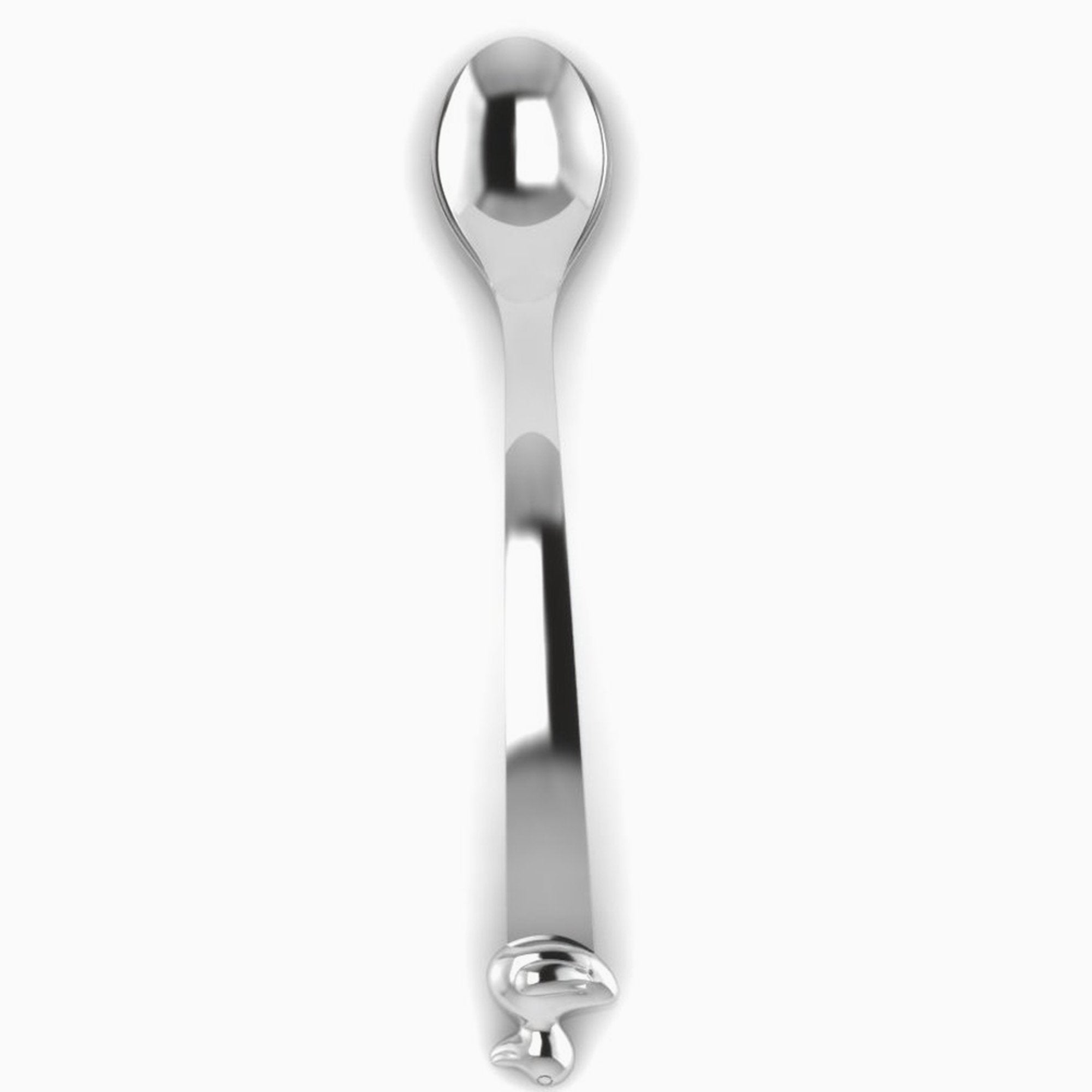 Duck Sterling Silver Baby Feeding Spoon By Krysaliis