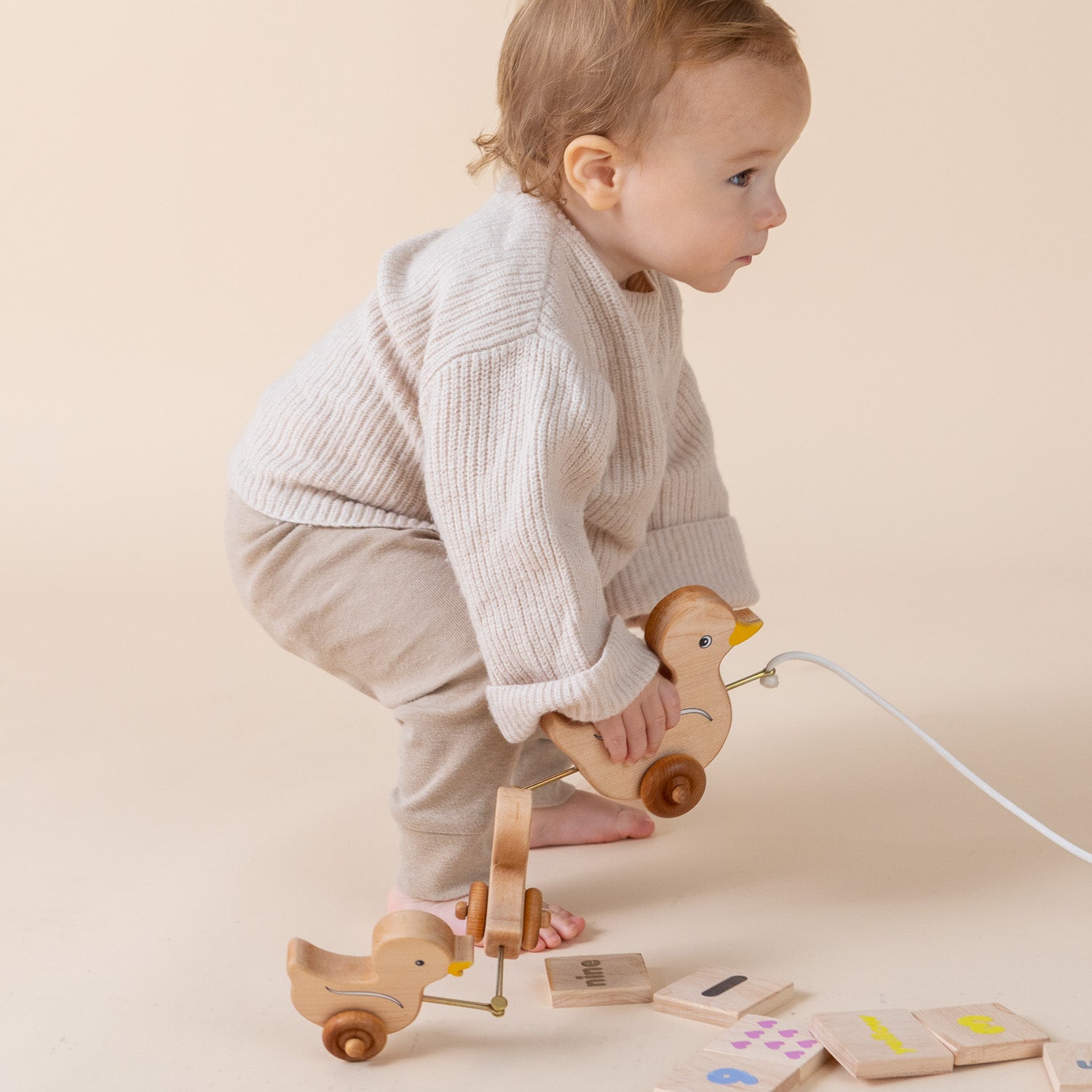 Pull Toy - The 3 Ducks | Maple Wood | Made In The Usa 🇺🇸