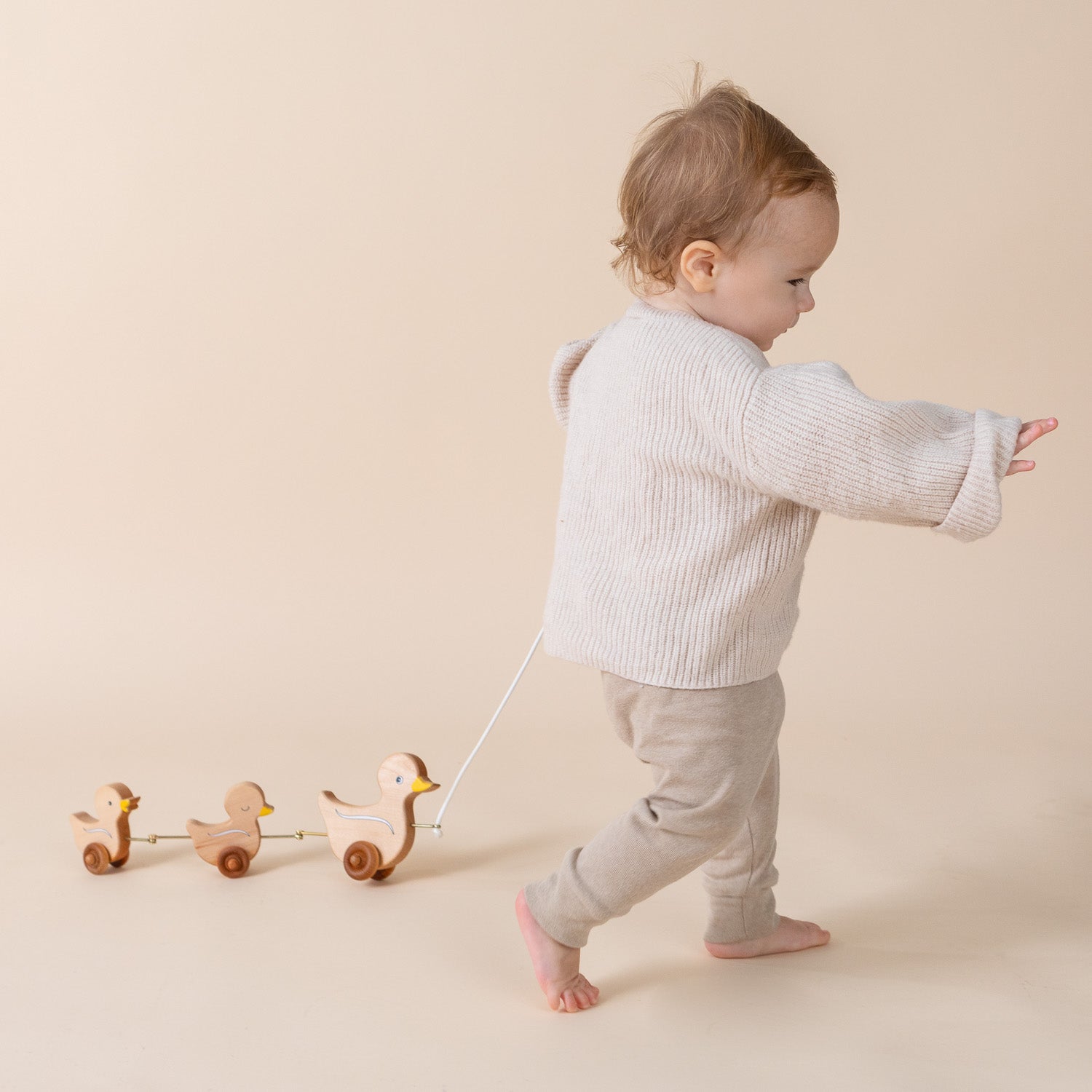 Pull Toy - The 3 Ducks | Maple Wood | Made In The Usa 🇺🇸