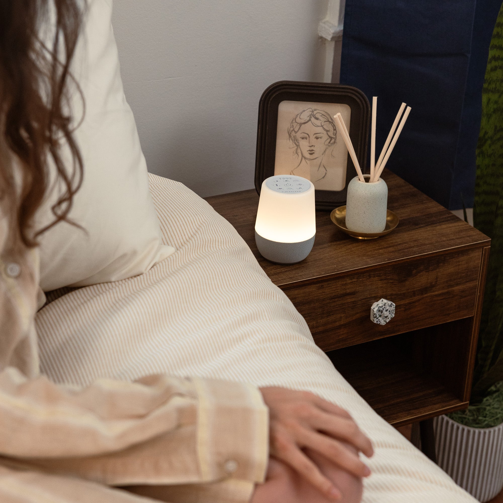 Duet White Noise Machine With Night Light And Wireless Speaker
