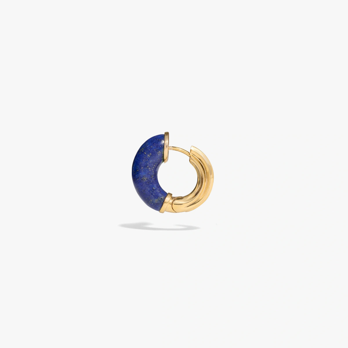 Carved Gemstone Hoops