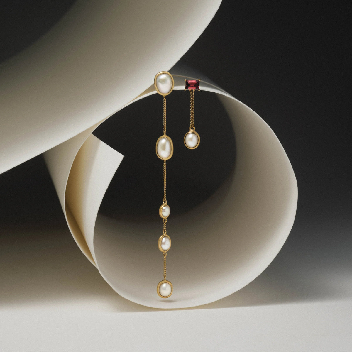 Molten Pearl Earrings
