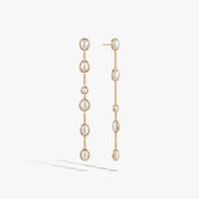 Molten Pearl Linear Earrings