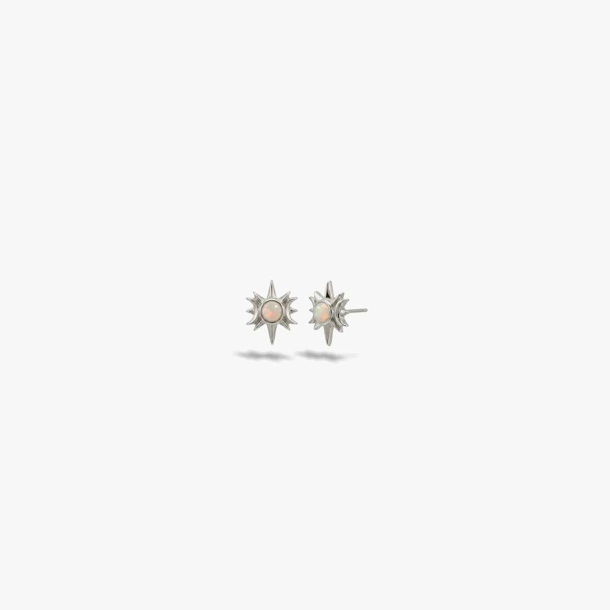 Opal Triple Moon Studs