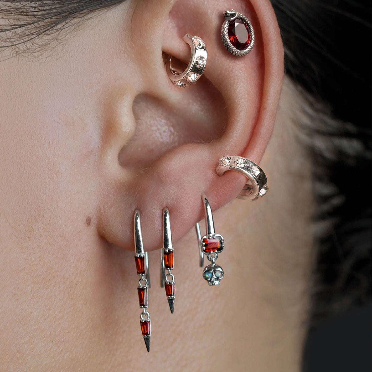 Graduated Dagger Earrings