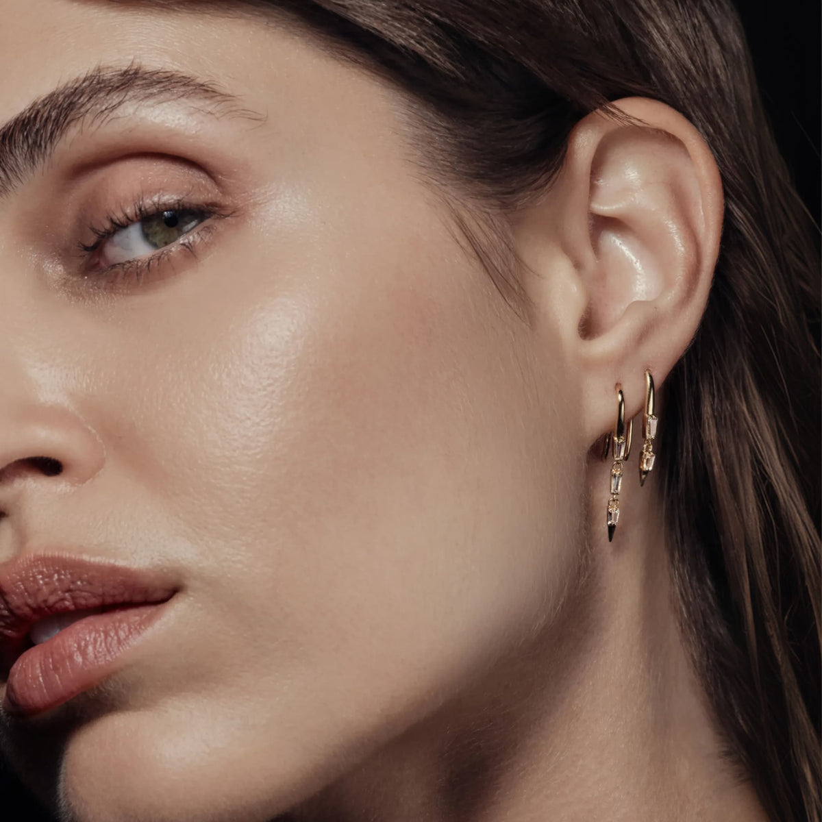 Graduated Dagger Earrings
