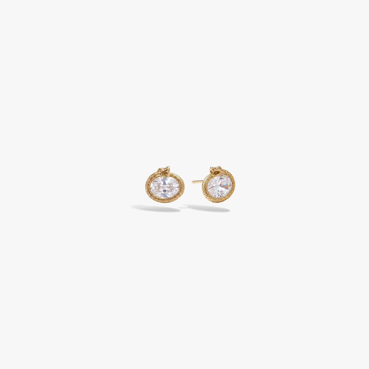 Ouroboros Gemstone Studs