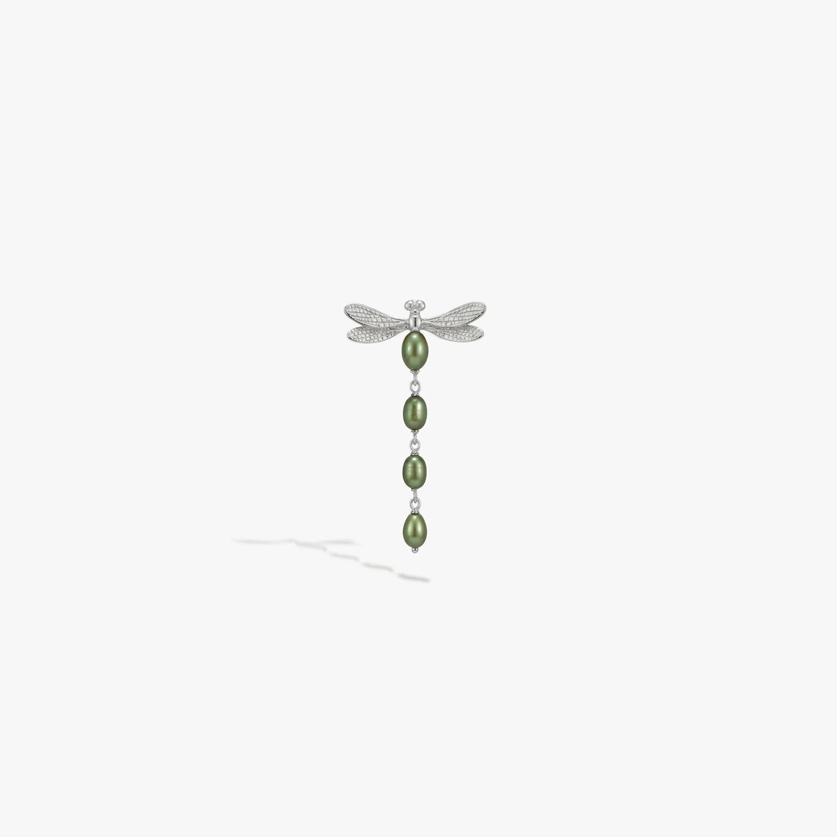 Damselfly Pearl Earrings