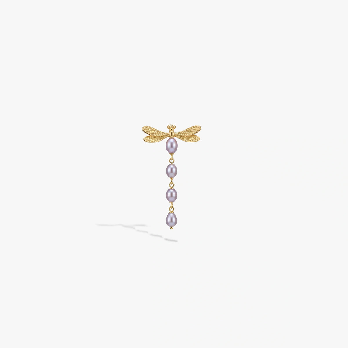 Damselfly Pearl Earrings