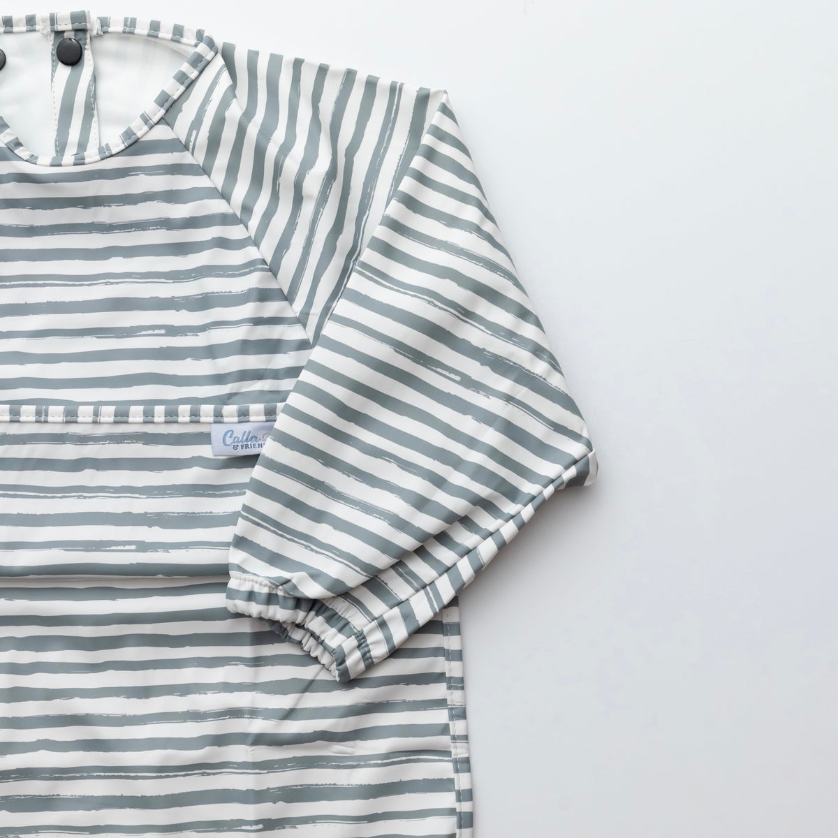 The Grayson Long Sleeve Bib - Brush Stripes