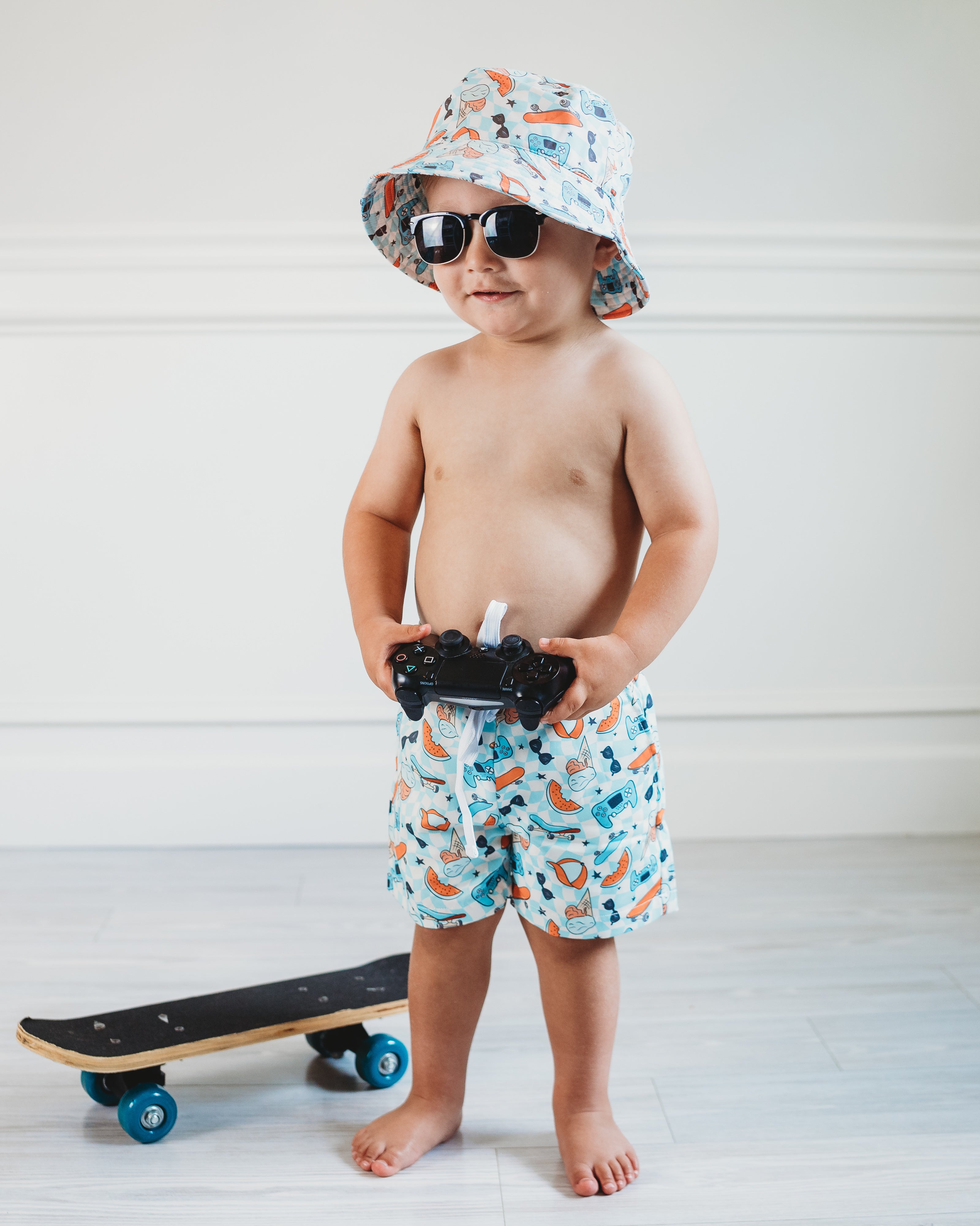 Waves + Shades Dream Swim Trunks