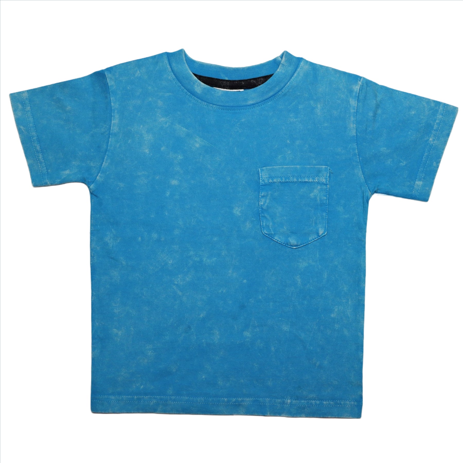 Kids Solid Enzyme Pocket Tee - Turq