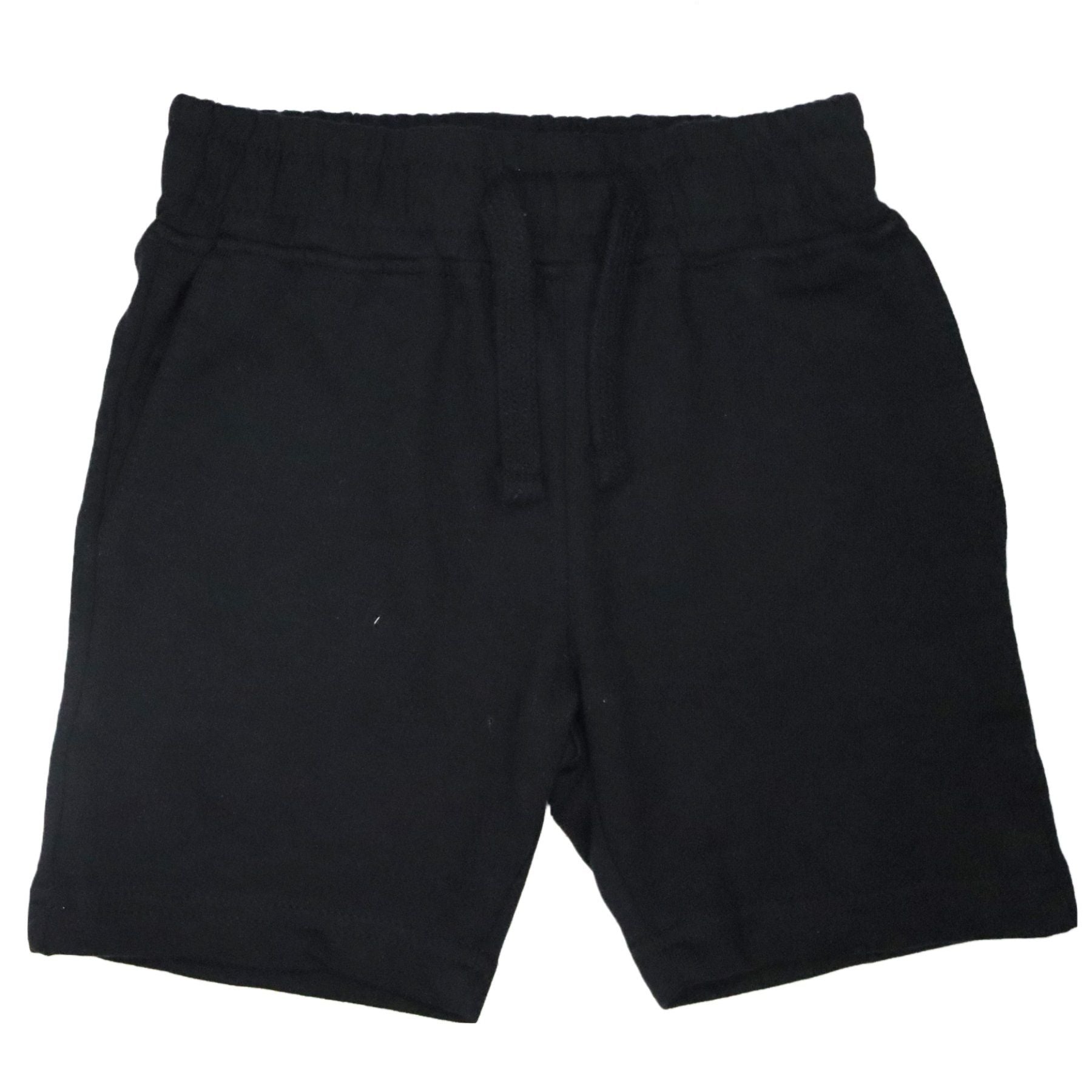 Kids Solid Comfy Shorts - Black