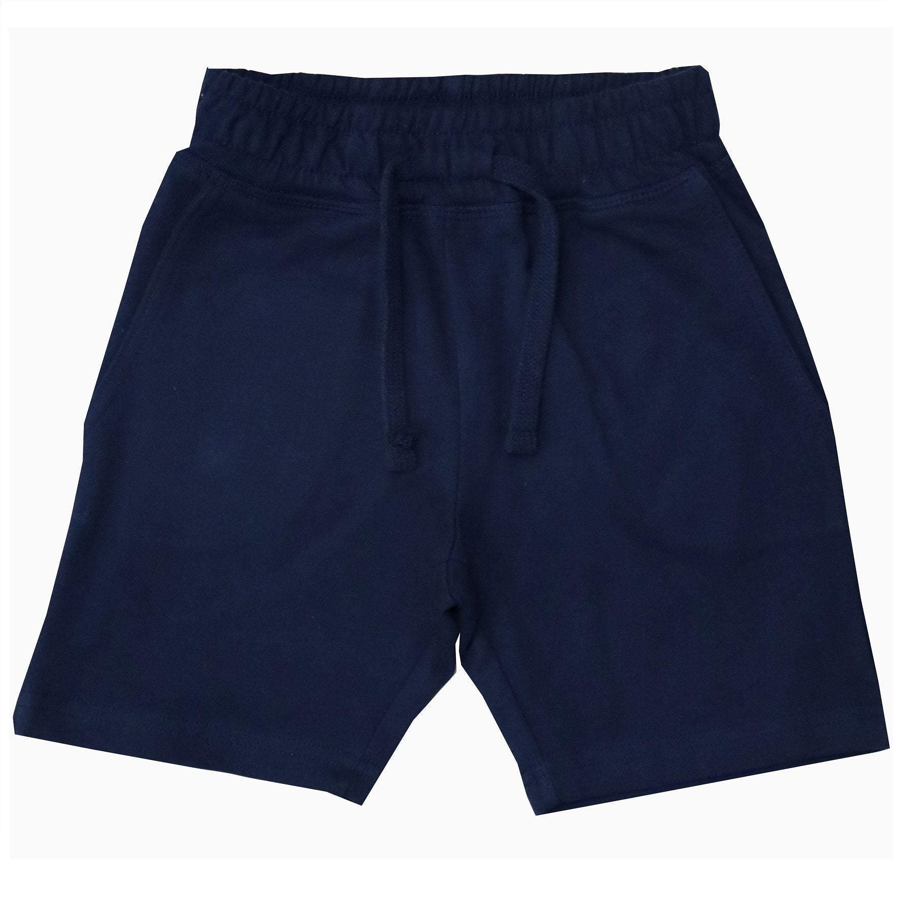 Kids Solid Comfy Shorts - Navy