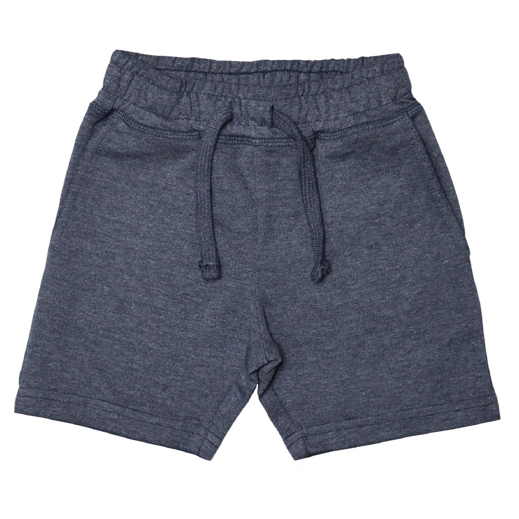 Kids Heathered Comfy Shorts - Distressed Navy