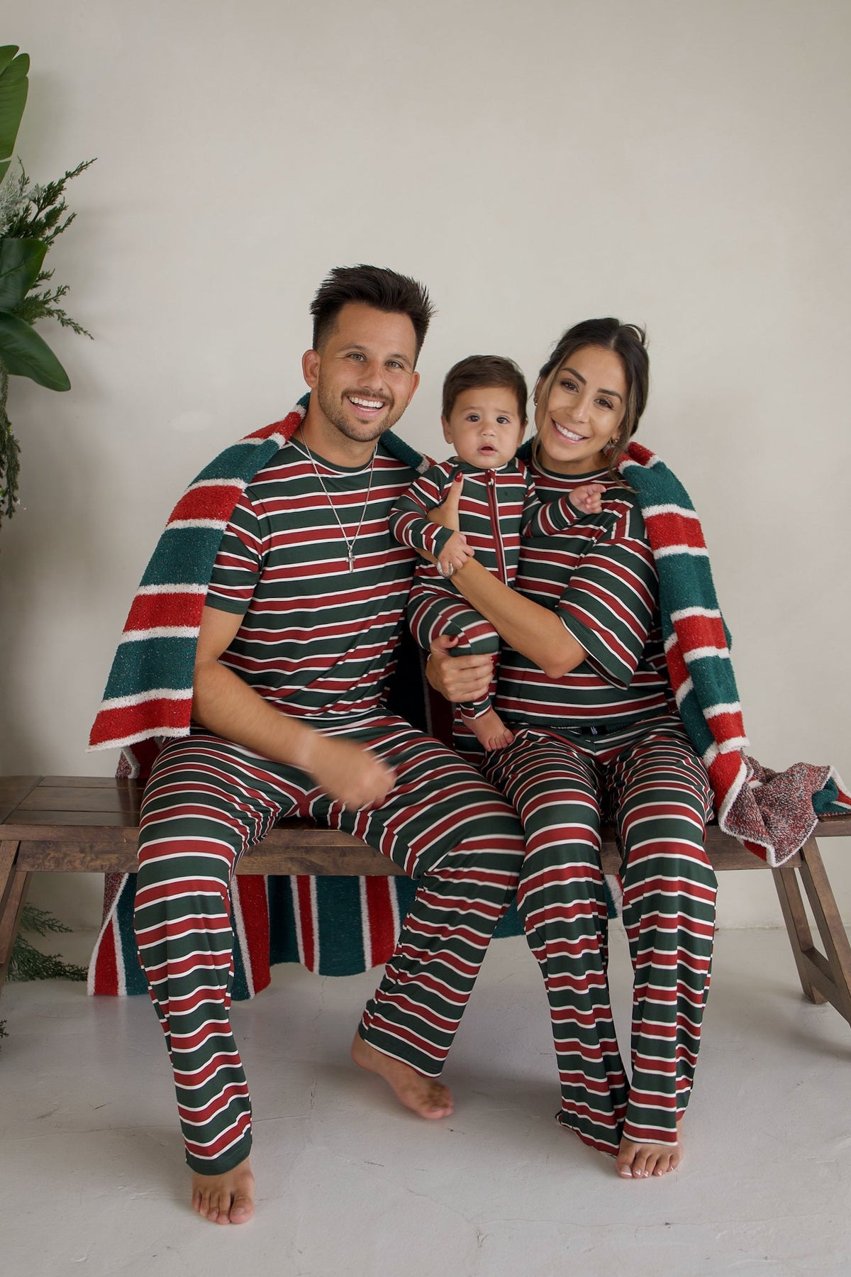 Plush Blanket | Holiday Stripe