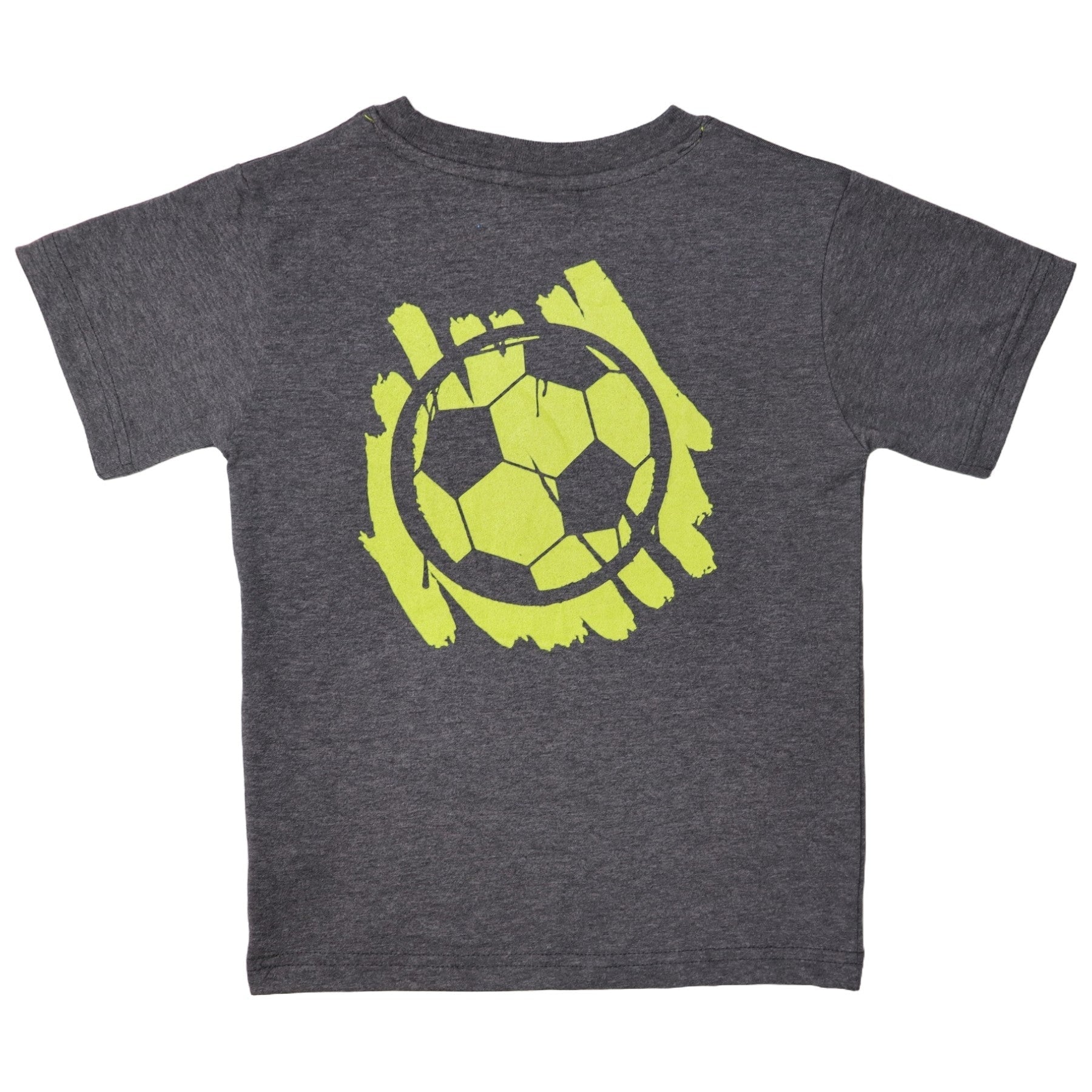 Kids Short Sleeve Distressed Tee - Soccer Graffiti