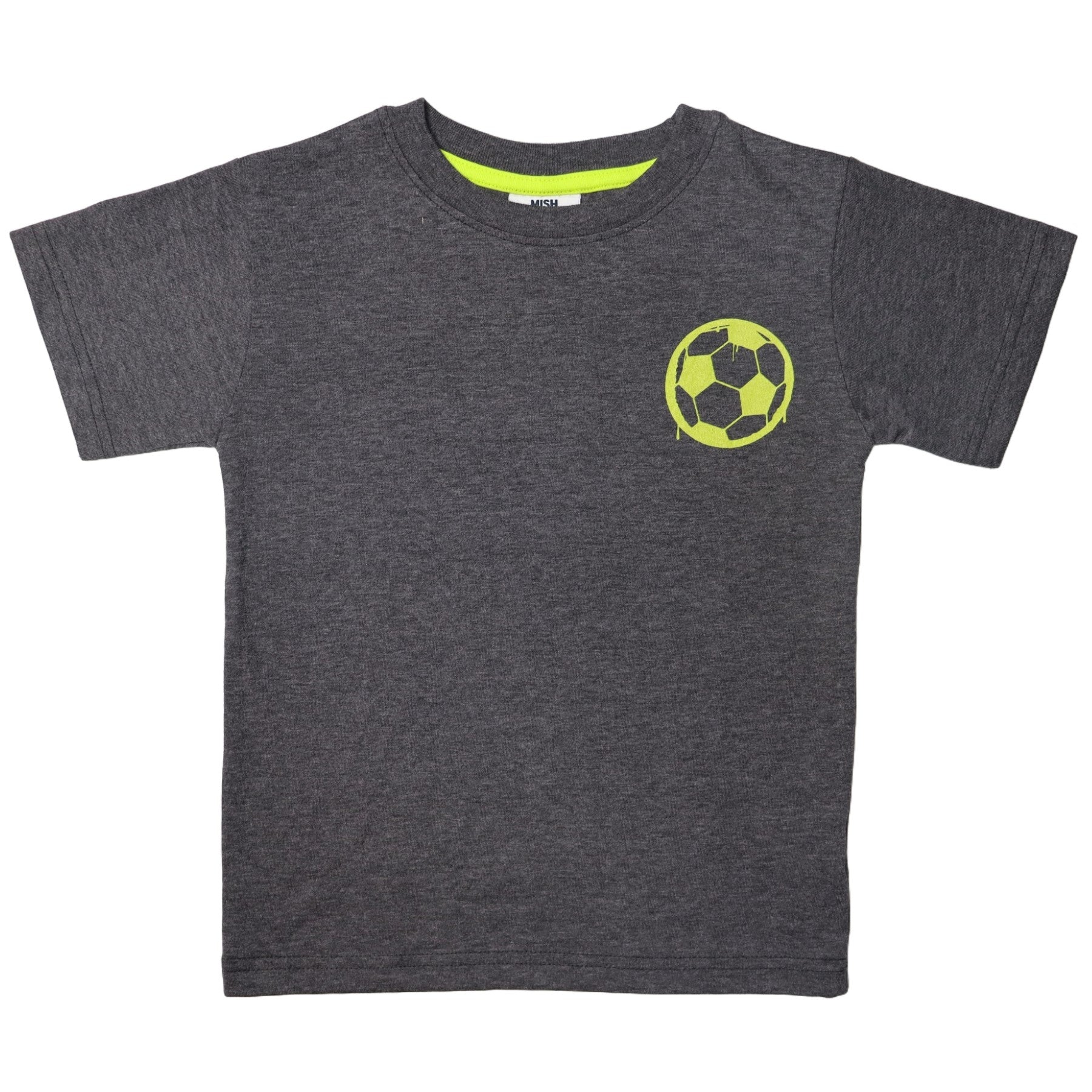 Kids Short Sleeve Distressed Tee - Soccer Graffiti