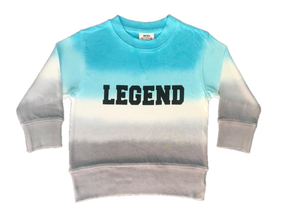 Kids Crew Neck Sweatshirt - Gradient - Legend