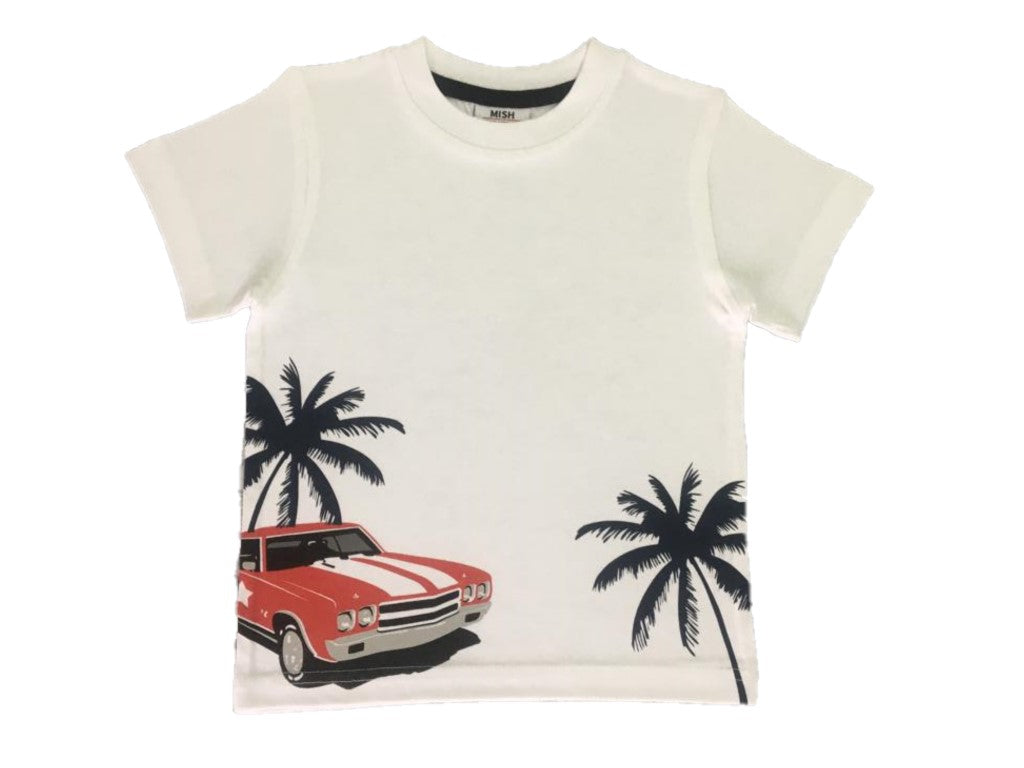 Kids Short Sleeve Tee - Car Palm