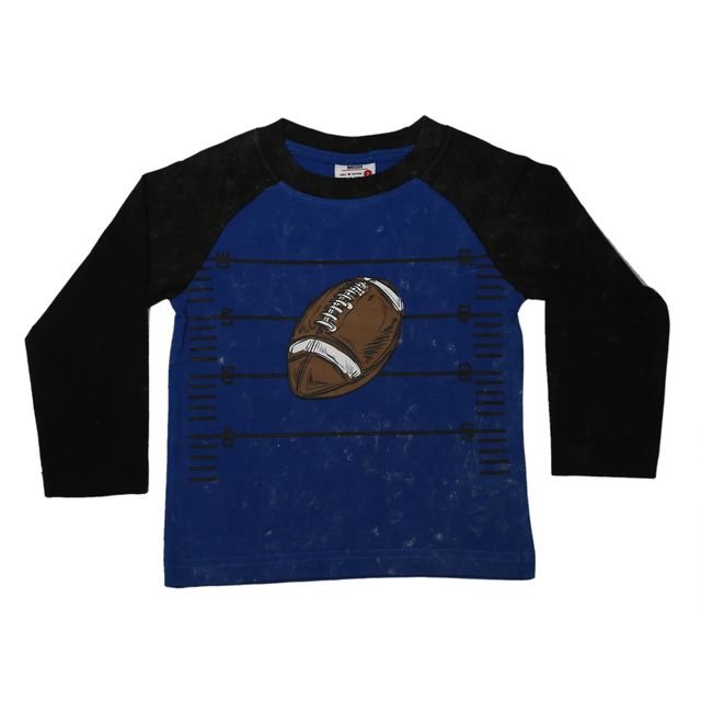 Kids Long Sleeve Enzyme Tee - Football Down