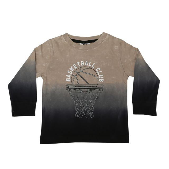 Kids Long Sleeve Enzyme Dip Dye Tee - Basketball Club