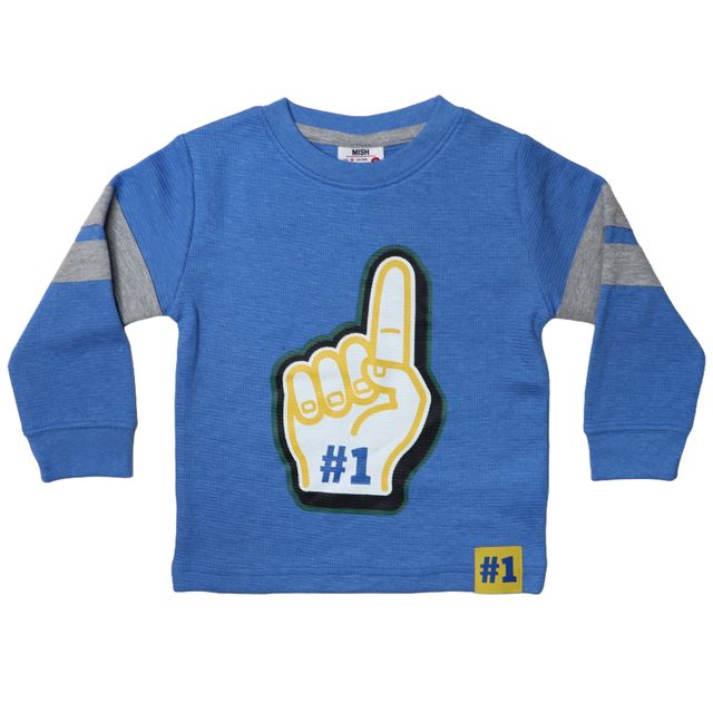 Kids Long Sleeve Thermal Tee - Foam Finger