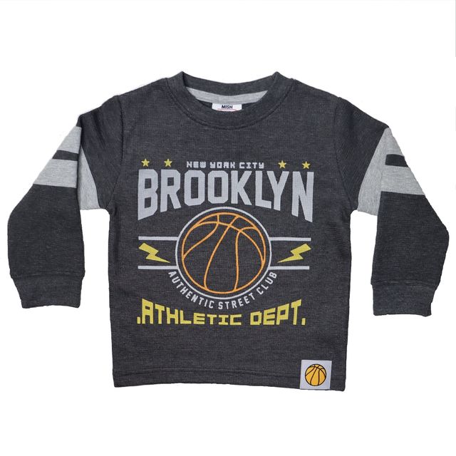 Kids Long Sleeve Thermal Tee - Brooklyn Athletic Dept