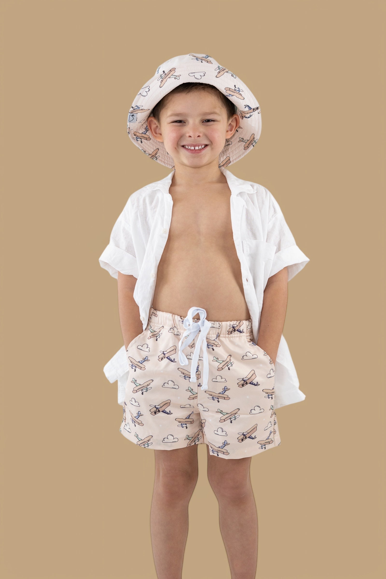 Plane Fun Boy's Dream Swim Trunks