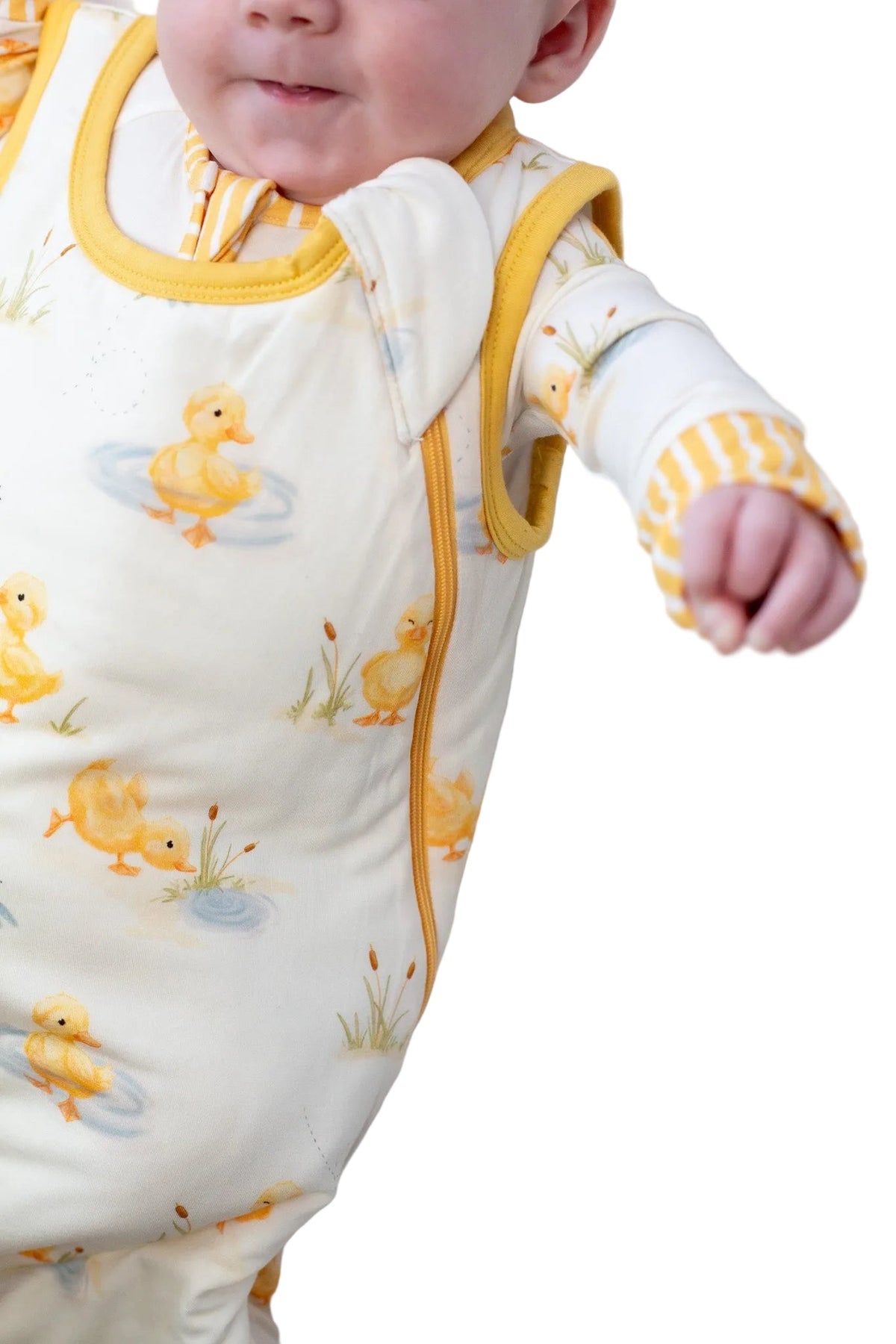 My First Waddle Bamboo Sleep Sacks- Duck Print Double Zip