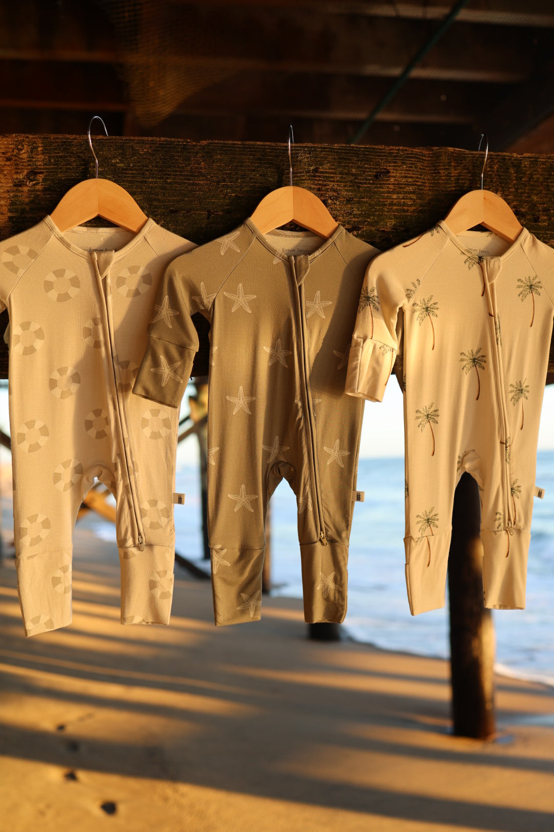 Bamboo Zip Pajamas | Palm Tree
