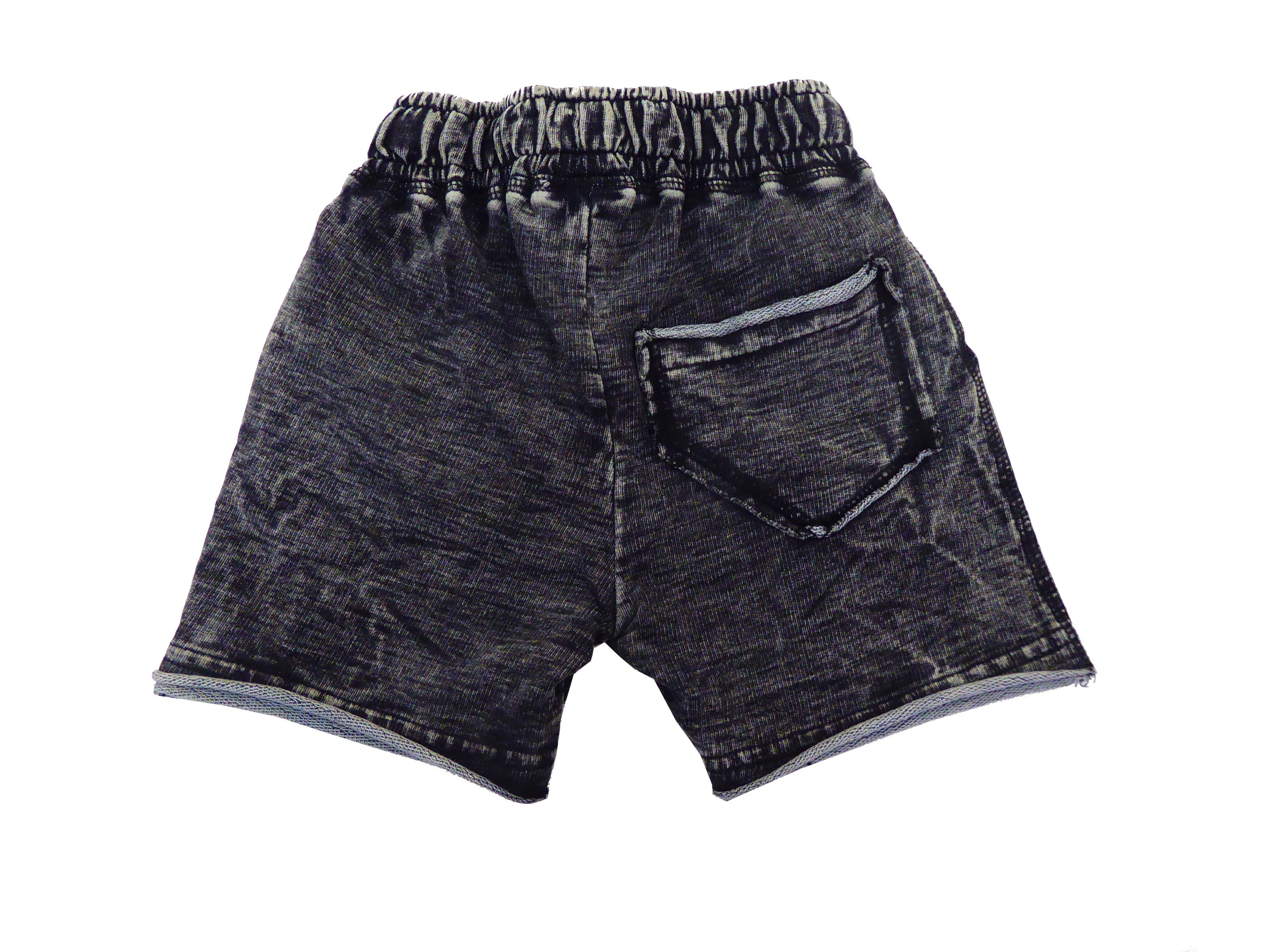 Kids Enzyme Shorts - Black Denim