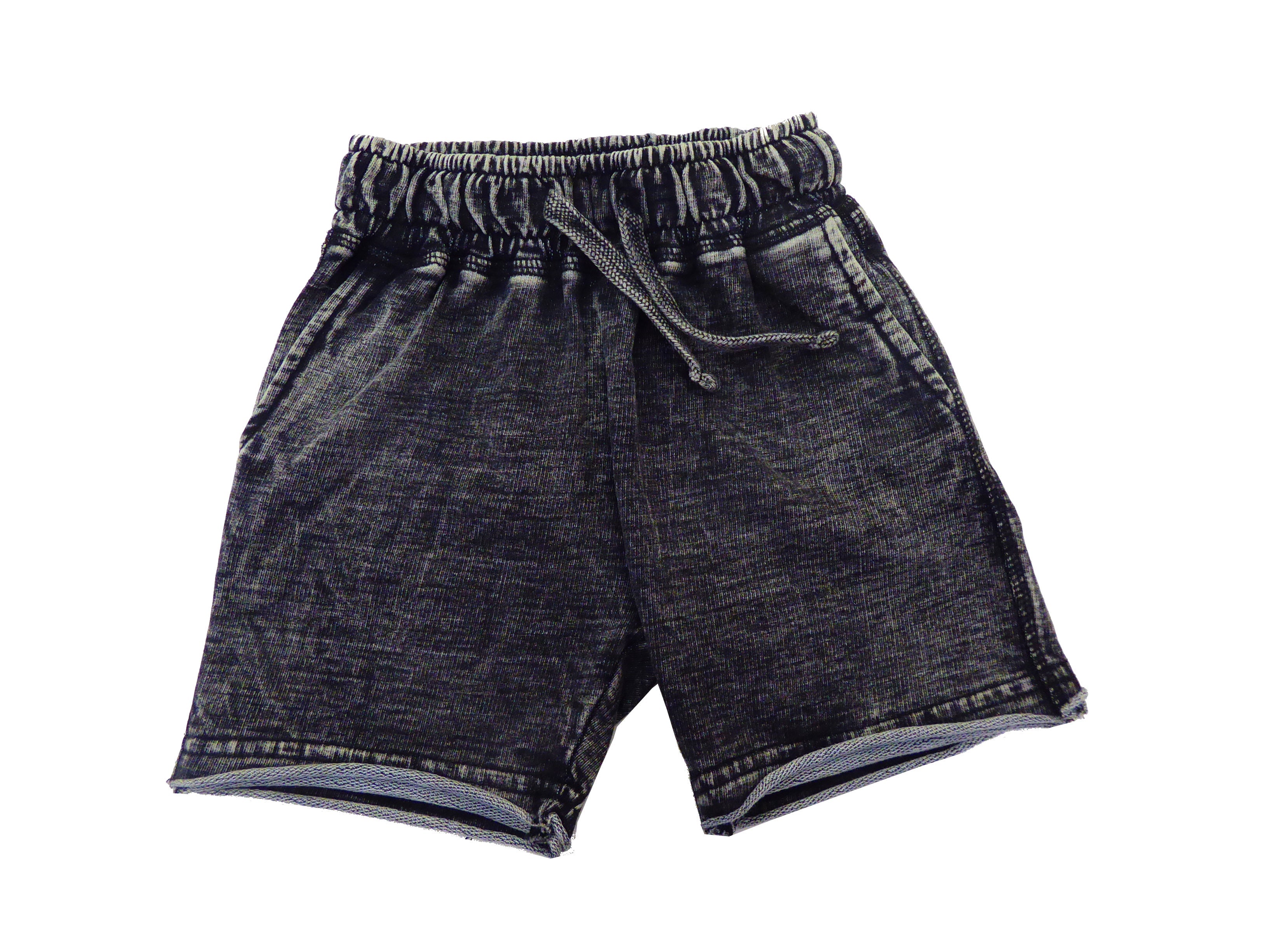 Kids Enzyme Shorts - Black Denim