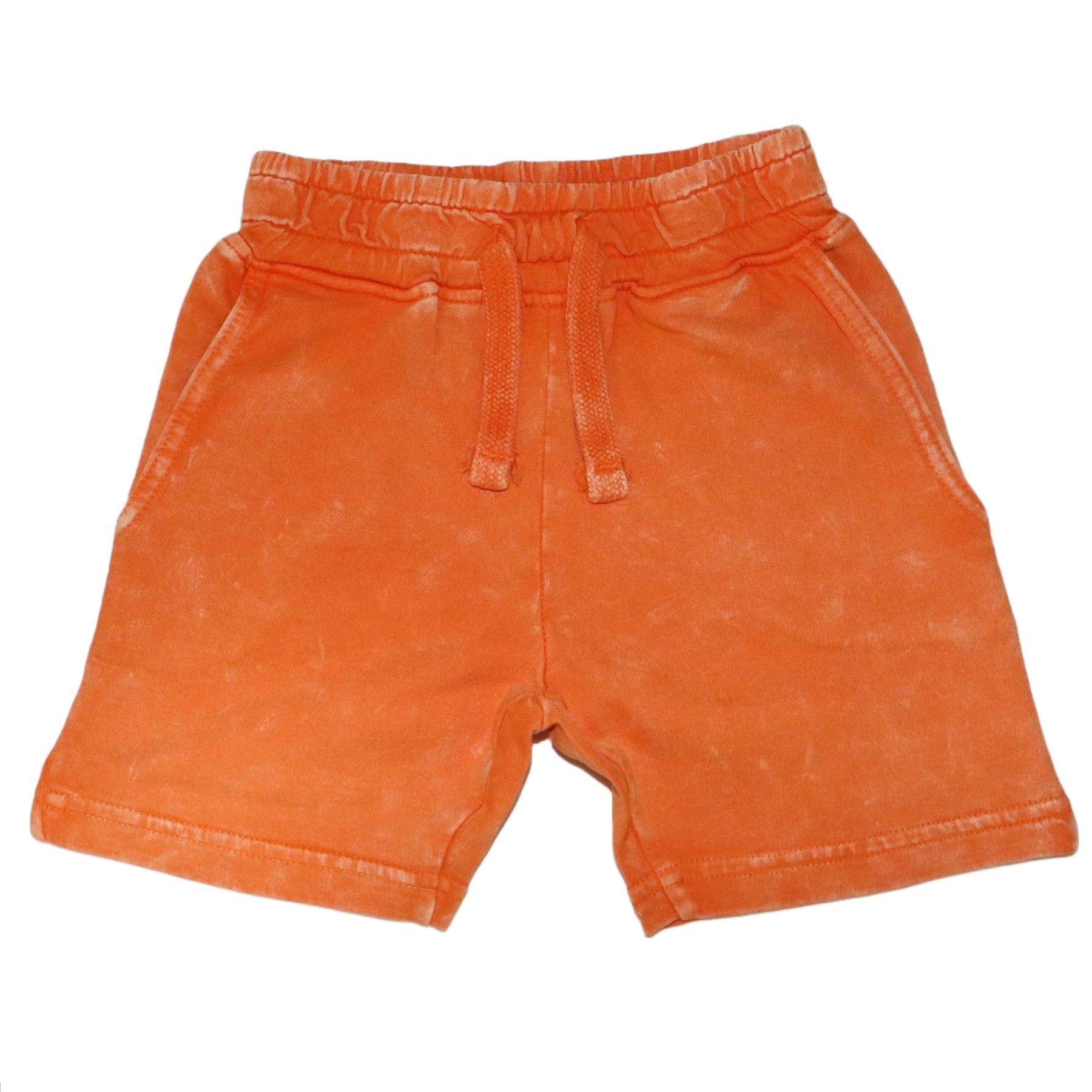 Kids Solid Enzyme Shorts - Orange