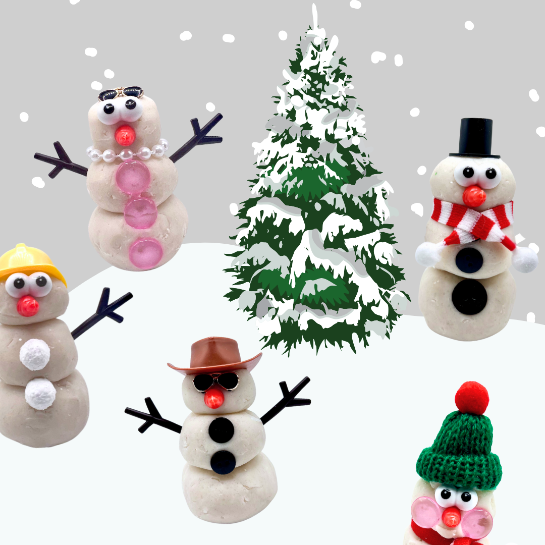 Snowman Dress Up Playdough Kit For Kids