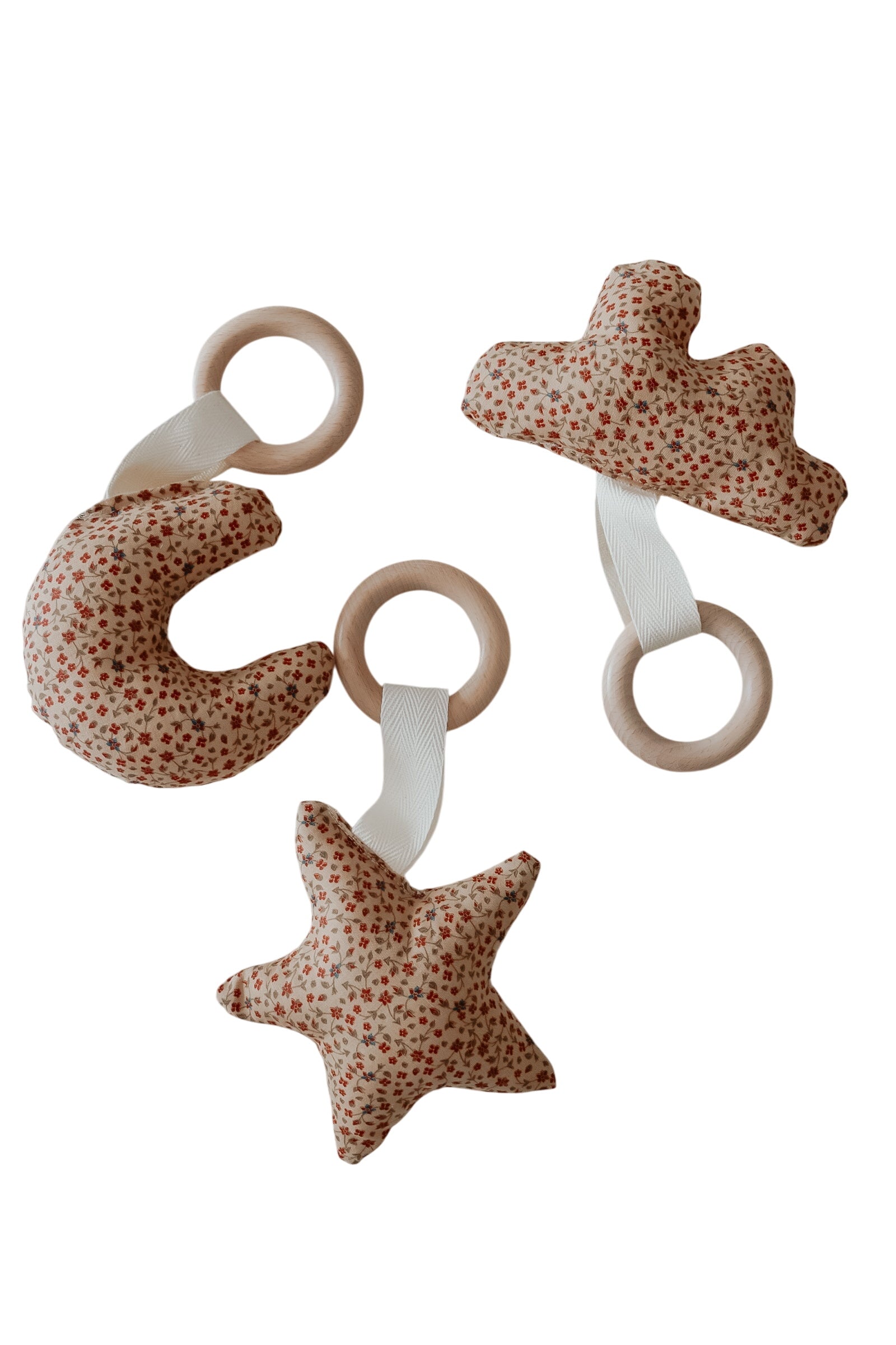 Poinsettia Wooden Shape Teethers