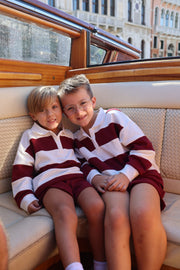 Child Rugby Sweatshirt | Deep Cranberry
