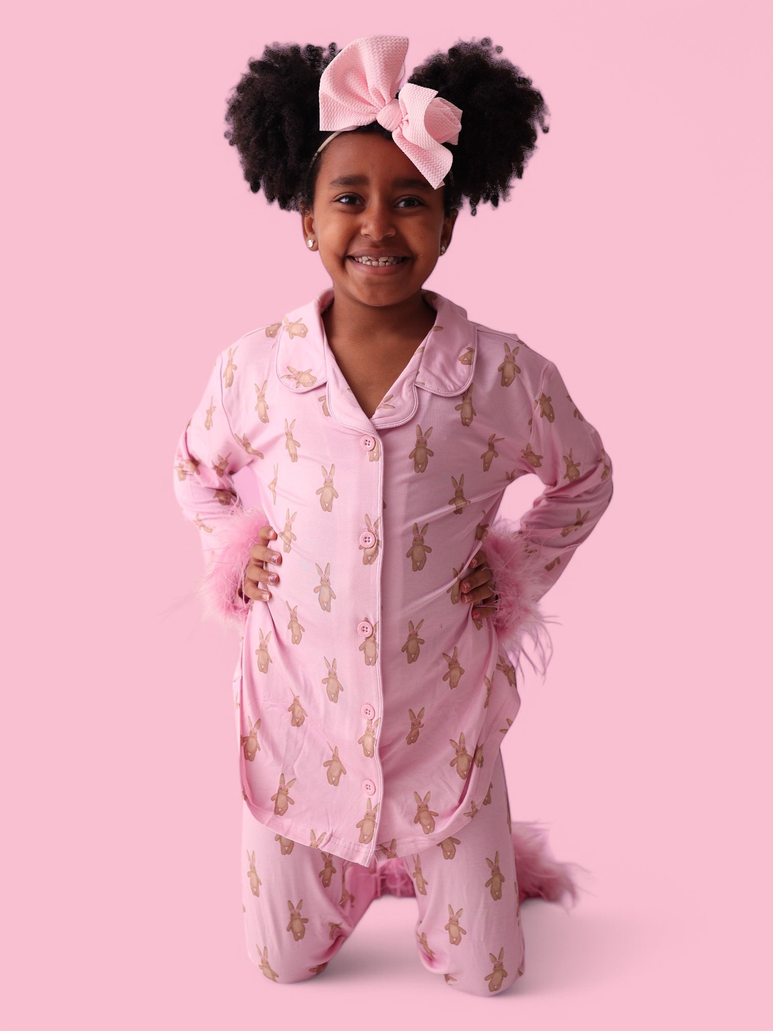 Blushin' Bunnies Girl's Flare Feathered Dream Set