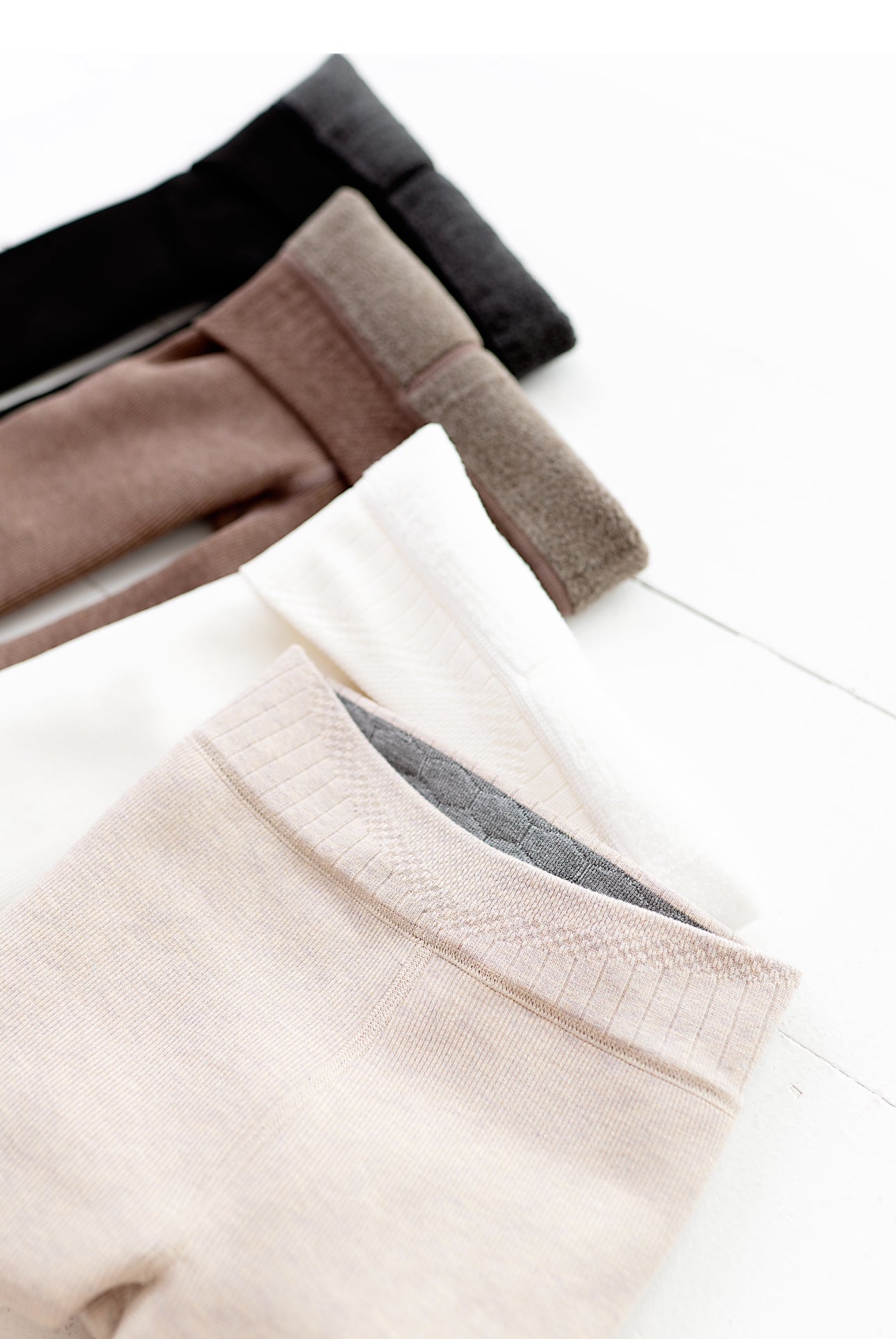 White | Plush Lined Tights