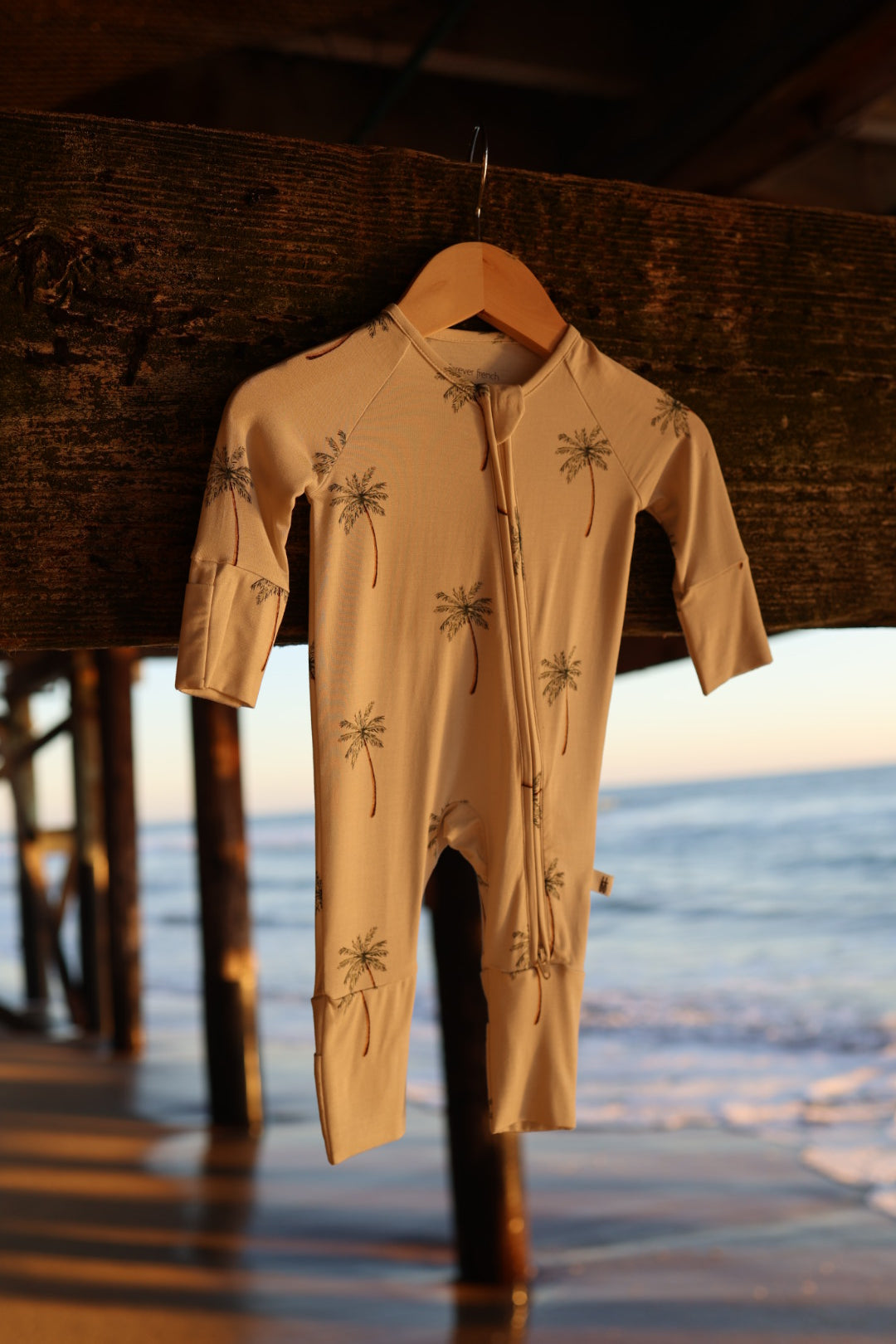 Bamboo Zip Pajamas | Palm Tree