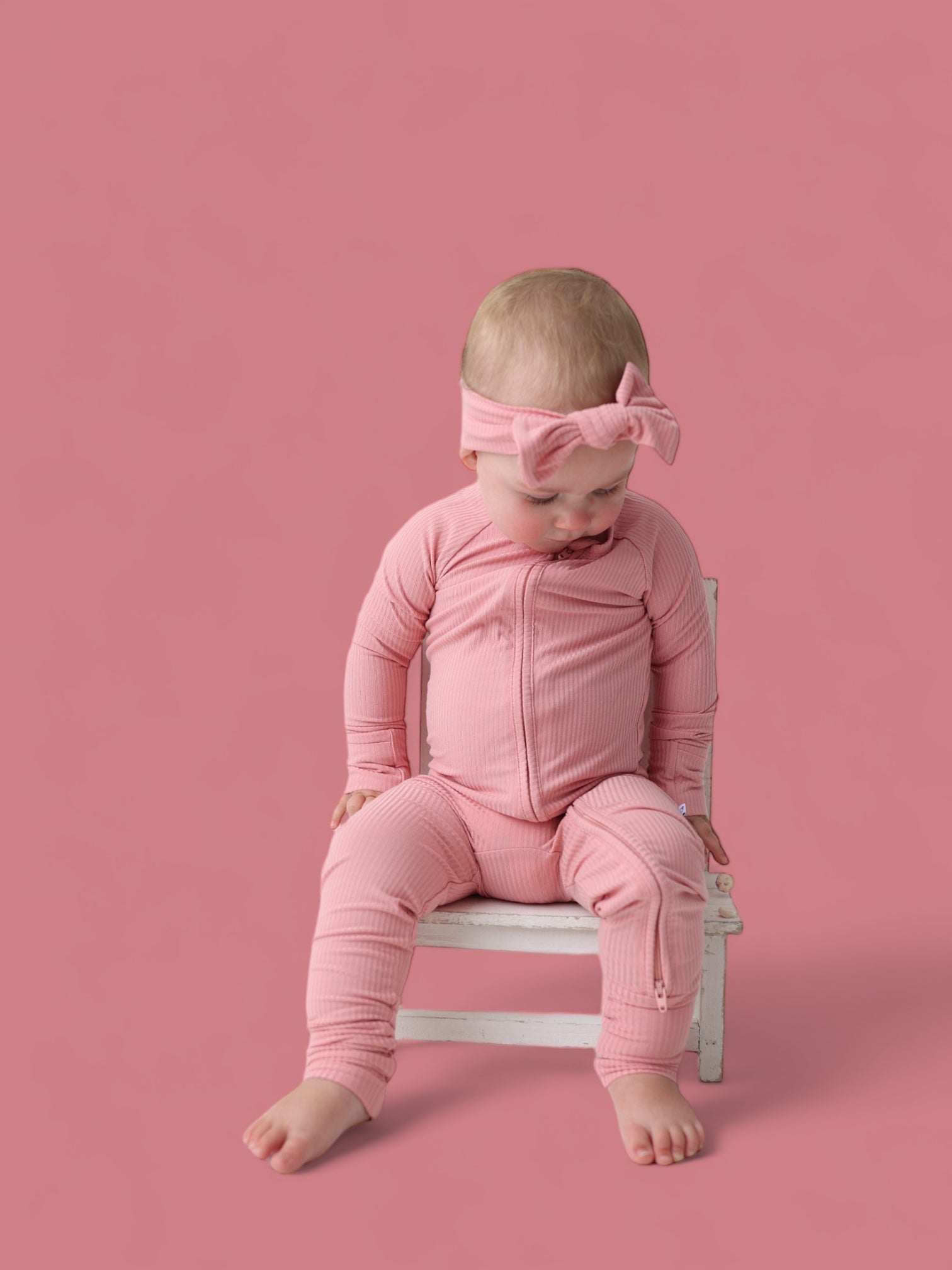 Mauve Rib Dream Romper