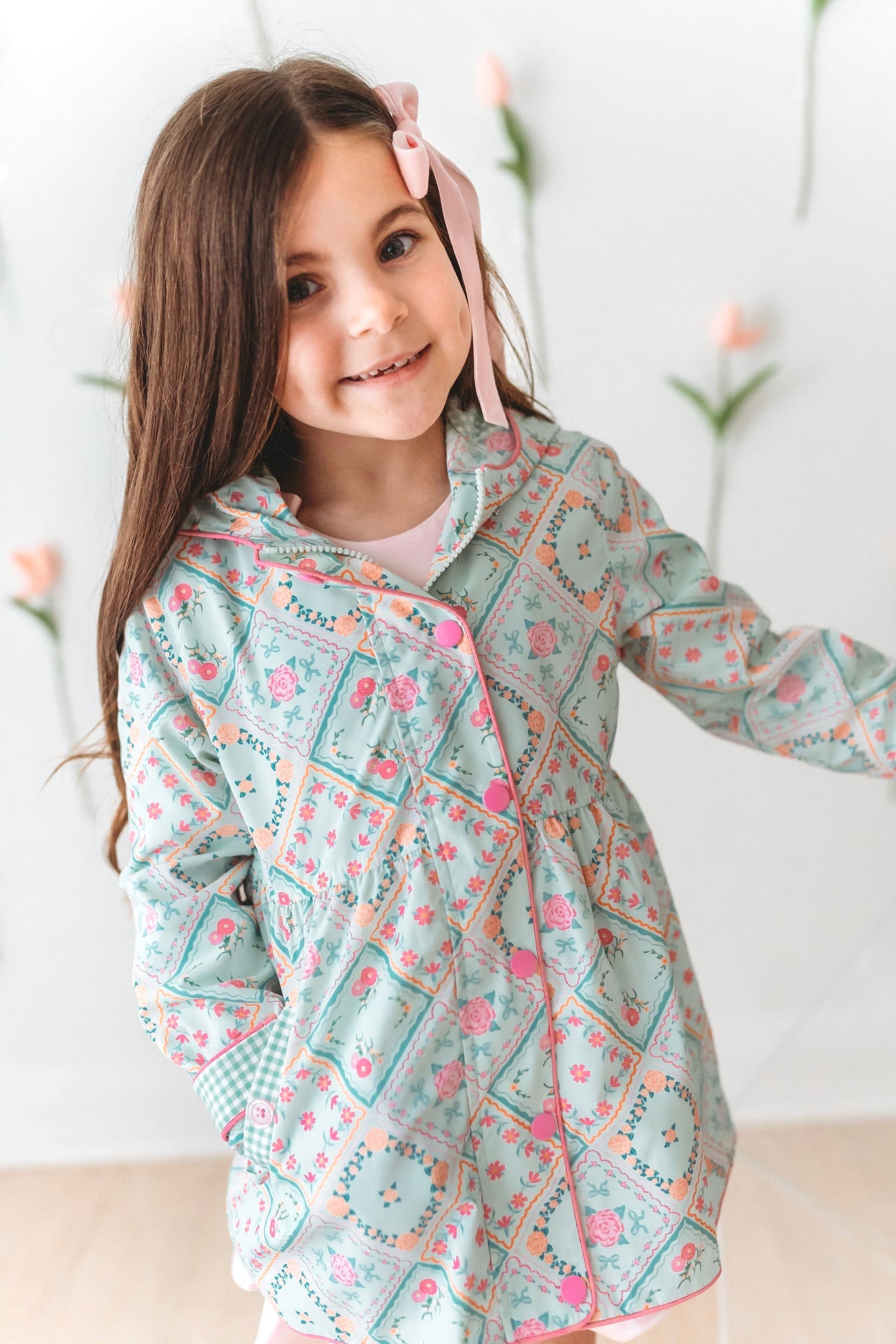 *preorder* Petal Patchwork Raincoat