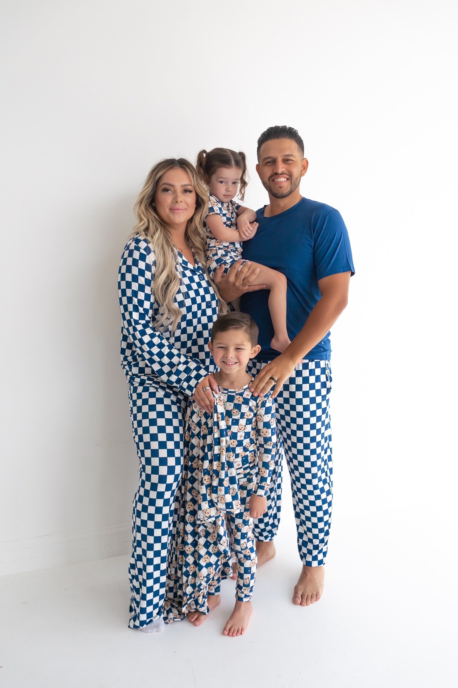 Navy Checkers Men's Dream Jogger Set
