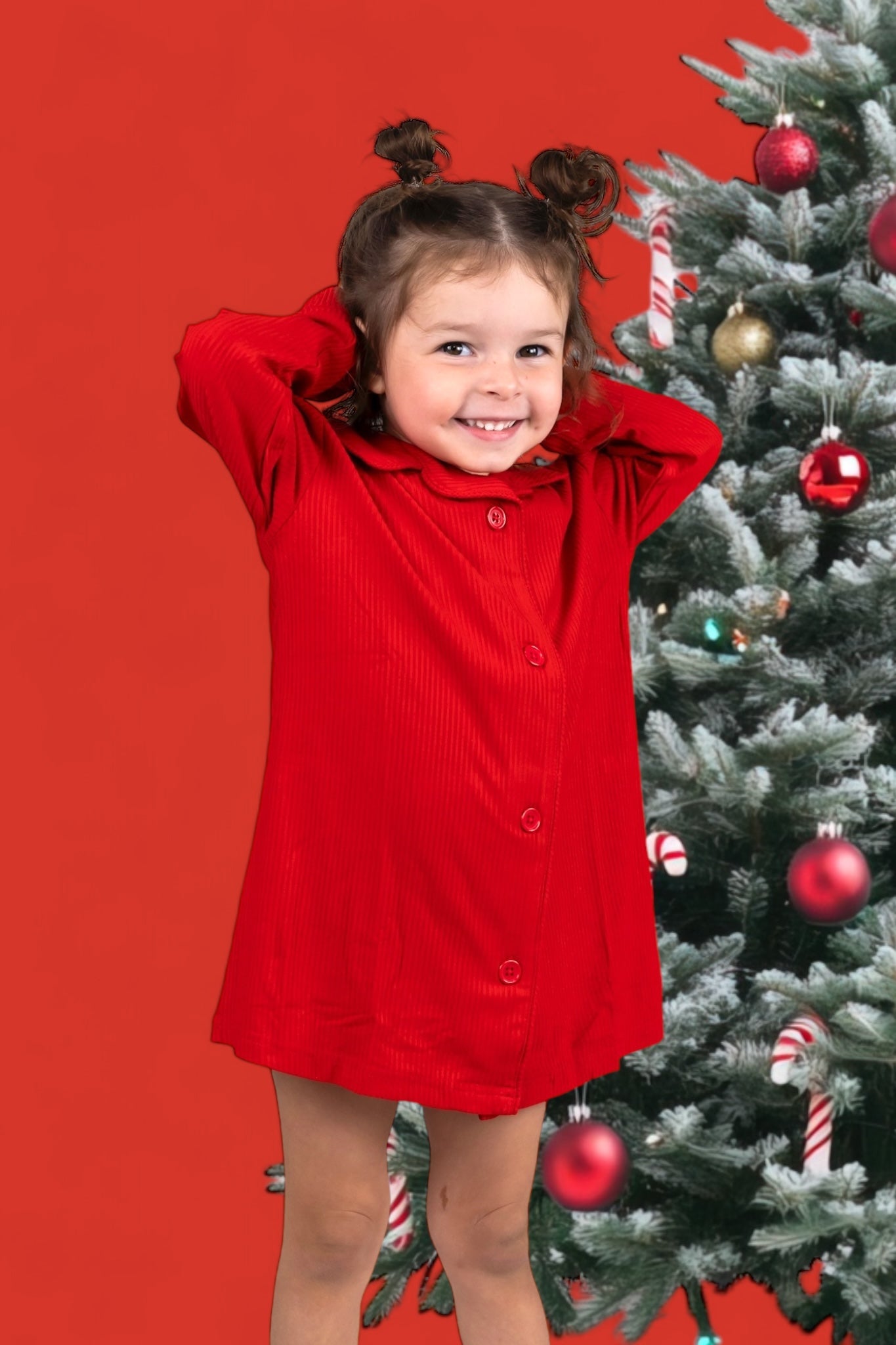 Red Rib Girl's Dream Gown
