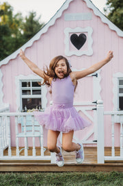 Purple Dot Culver Athletic Dress