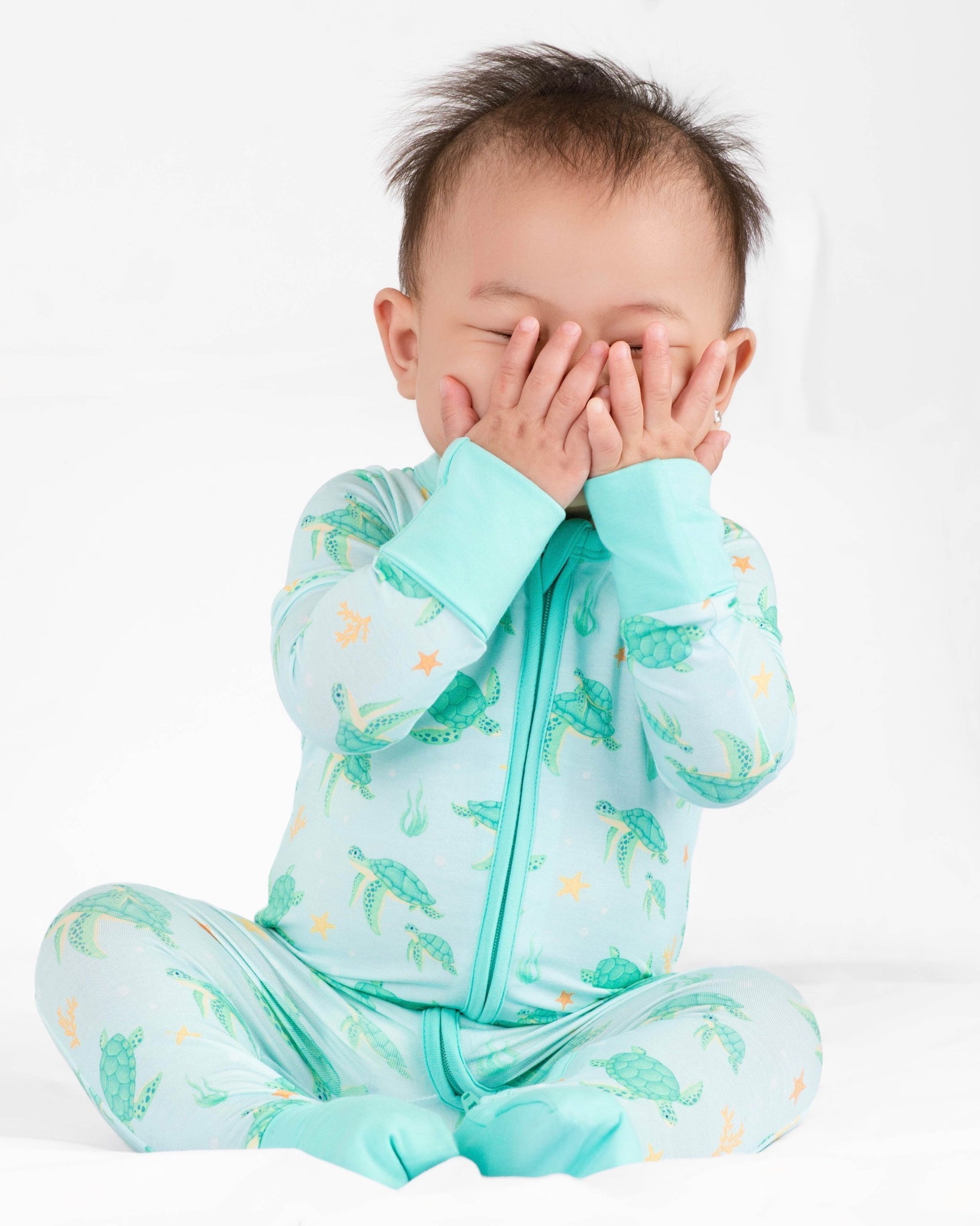 Dreamy Turtle Zip Romper