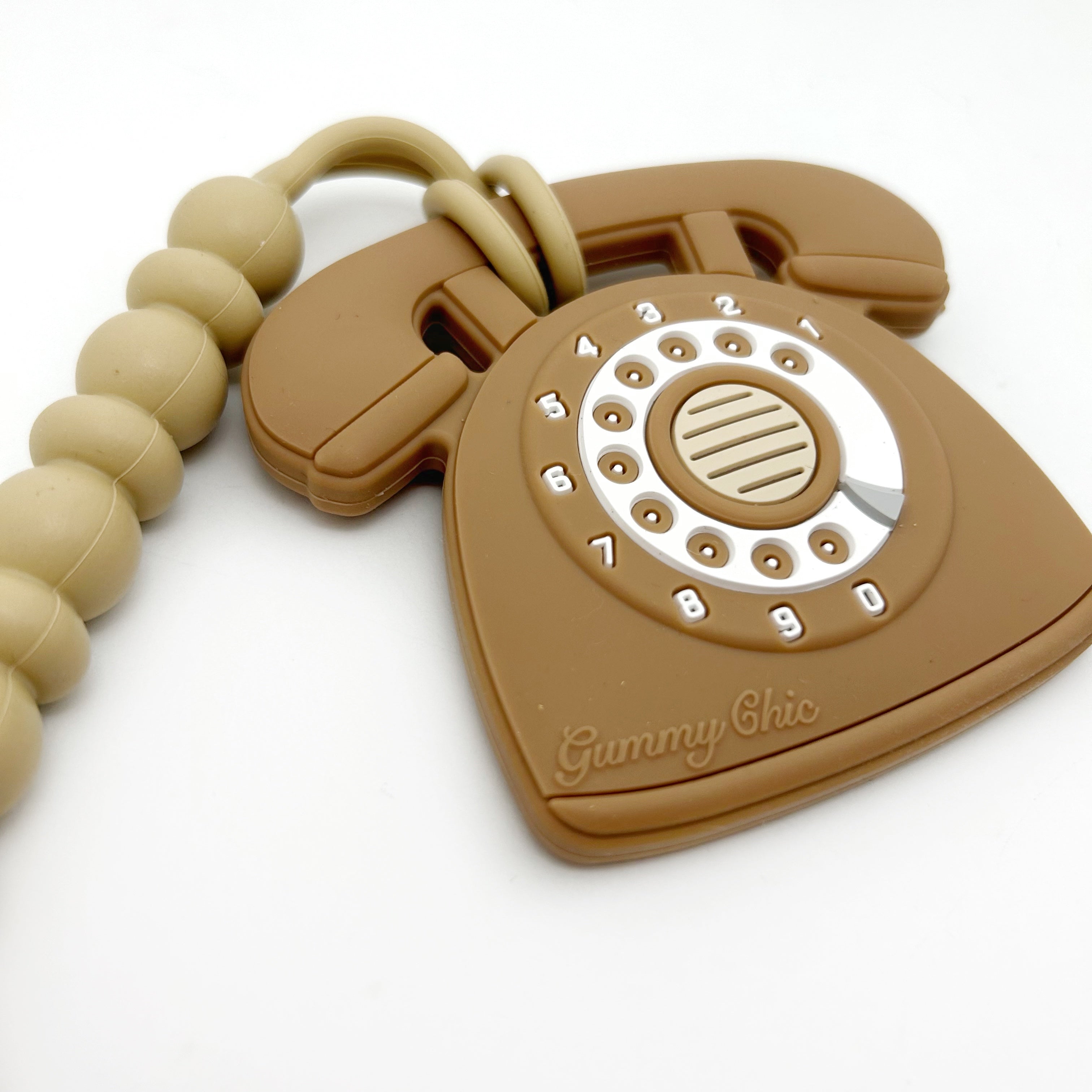 Cool Baby Teether: Rotary Dial Phone Design