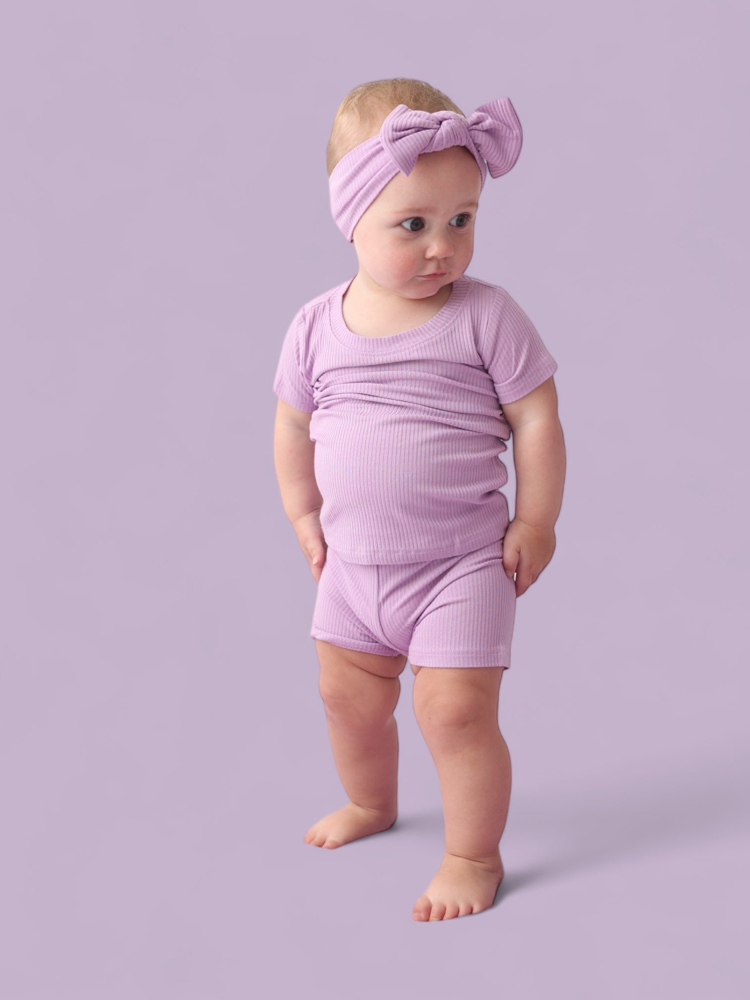 Amethyst Rib Dream Short Set